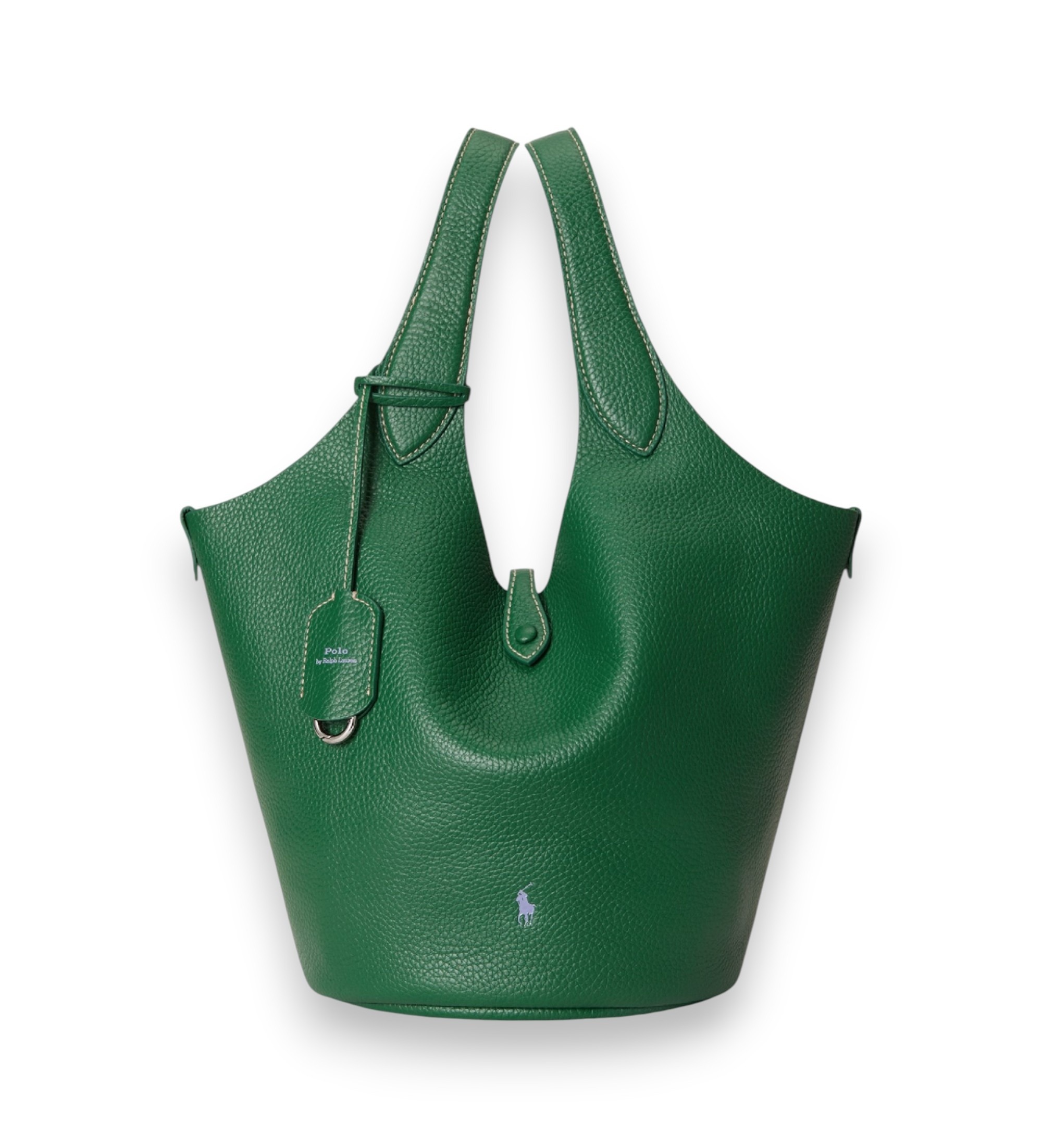 Polo Ralph Lauren für Damen. 428P21989009 Polo Play Tragetasche aus grünem Leder (OSFA), Lässig