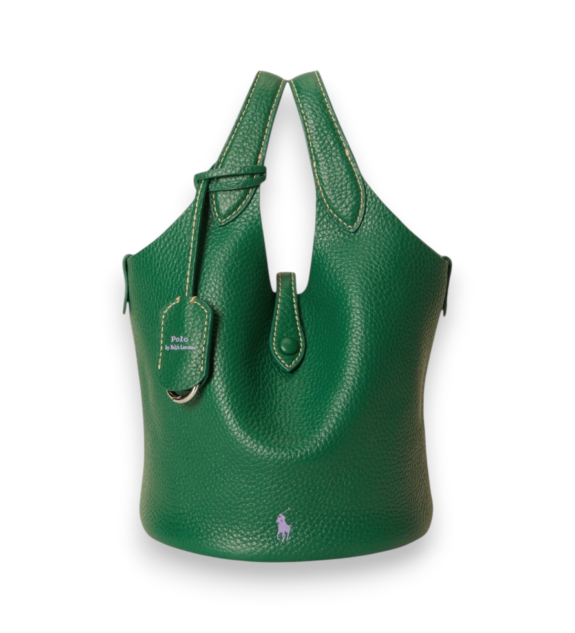 Polo Ralph Lauren für Damen. 428P21988009 Polo Play Tasche aus grünem Leder, als Tote oder Crossbody tragbar (OSFA), Lässig