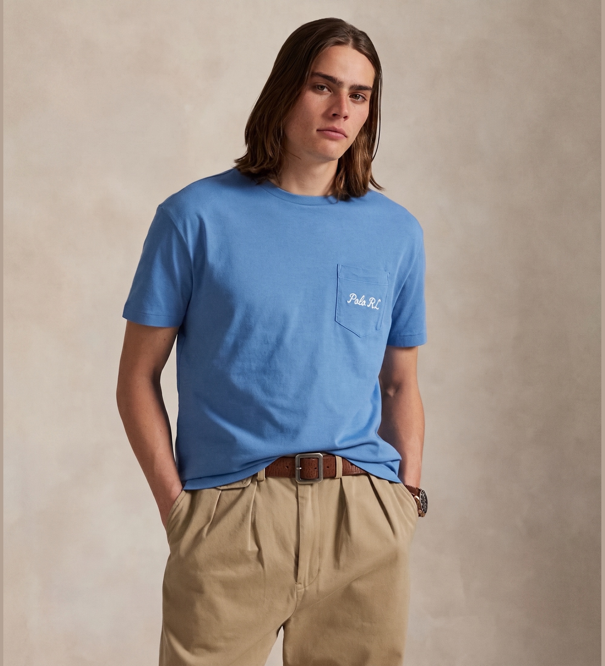Polo Ralph Lauren für Herren. 710P00084001 Strick-T-Shirt mit blauem Polo-Bär (XL), Lässig, Baumwolle, Kurzarm