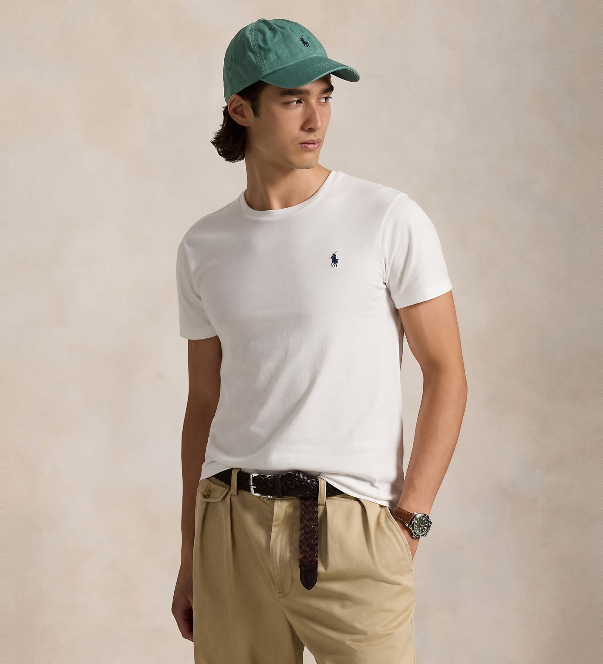 Polo Ralph Lauren für Herren. 710680785003 Custom Slim Fit Strickhemd weiß (XXL), Lässig, Baumwolle, Kurzarm