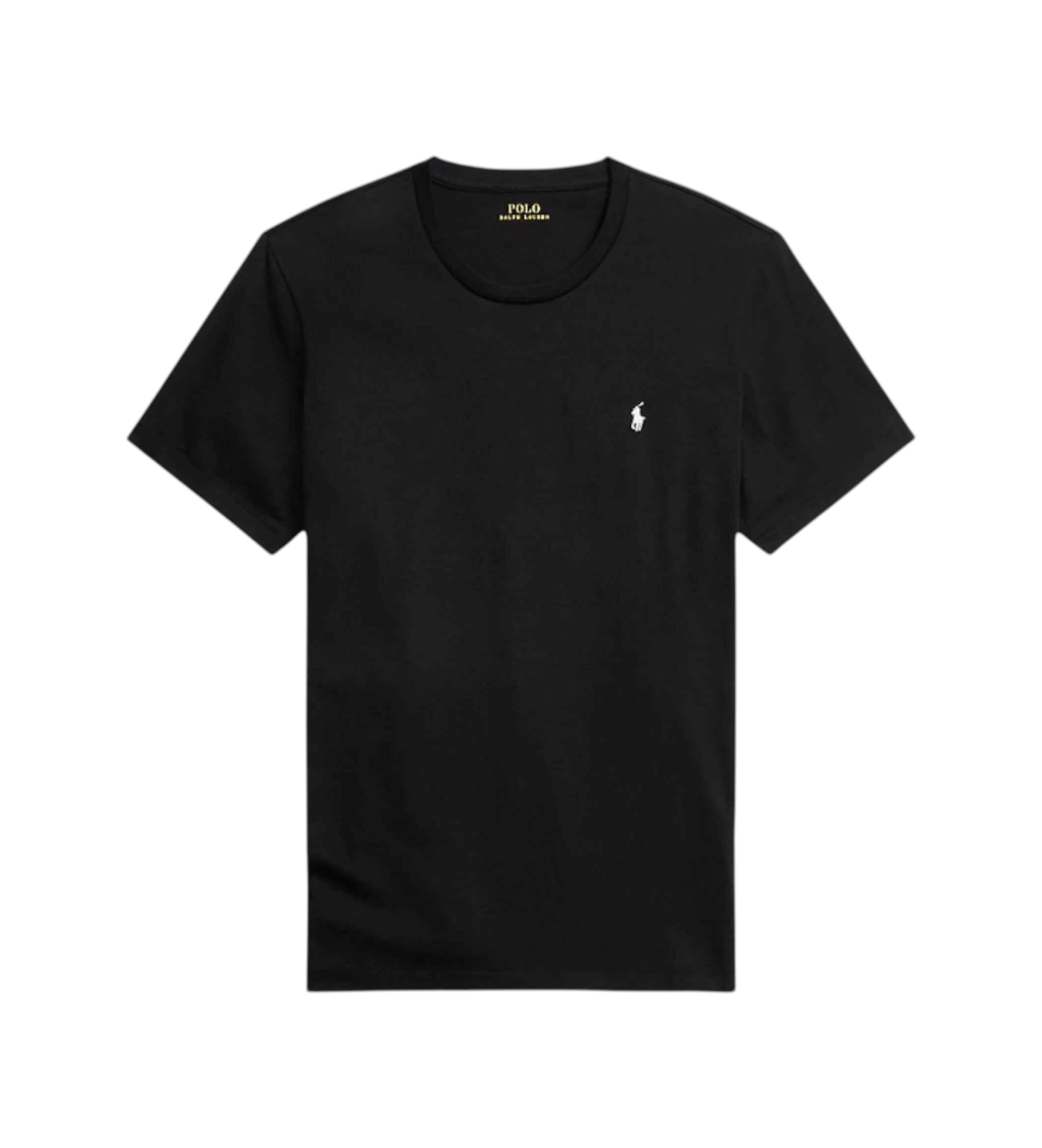 Polo Ralph Lauren für Herren. 714844756006 Schwarzes Baumwoll-T-Shirt aus Strick (XL), Heimtextilien, Baumwolle, Kurzarm
