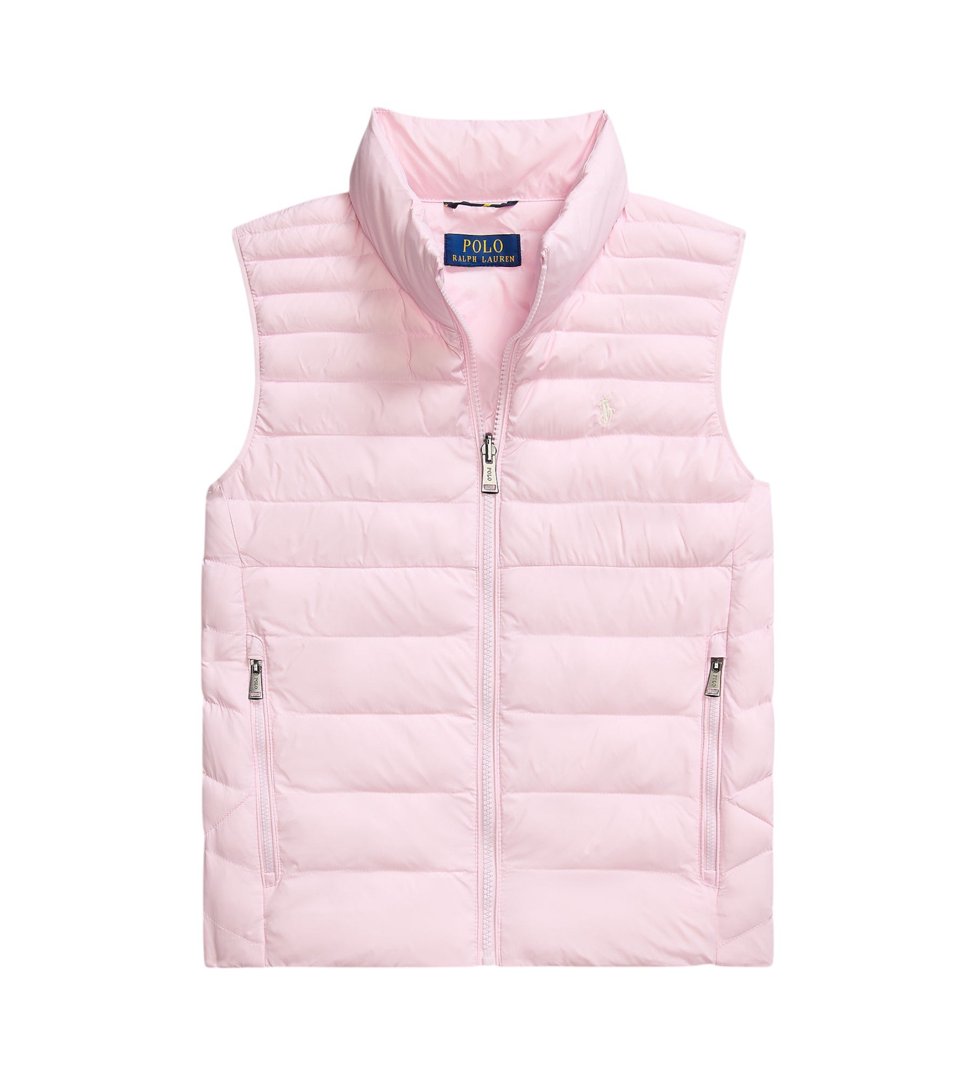 Polo Ralph Lauren für Jungen. 322969872003 P-Layer 2 rosa faltbare gepolsterte Weste (4años= 109/116cm), Lässig, Baumwolle, Nylon, Kinderbek