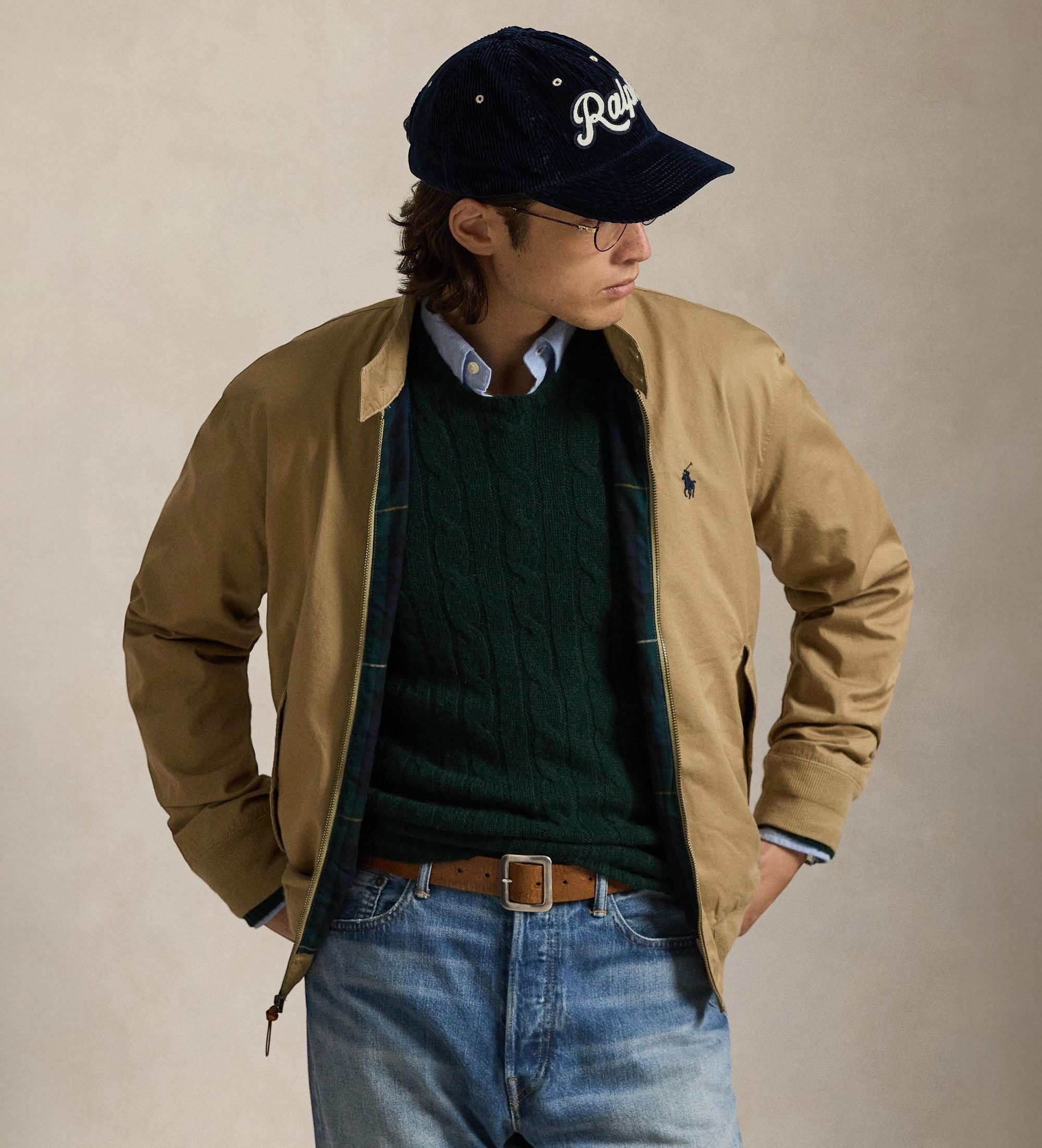 Polo Ralph Lauren für Herren. 710923261001 Twilljacke beige (S), Lässig, Baumwolle