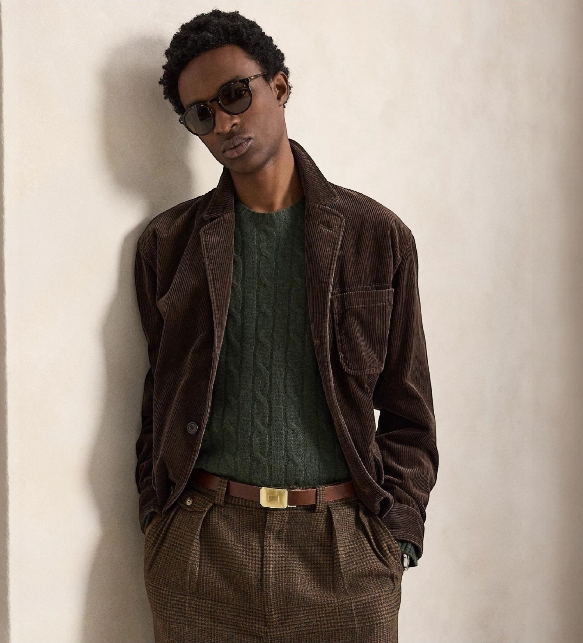 Polo Ralph Lauren für Herren. 710B26081003 Braune Cordjacke Finley (S), Lässig, Baumwolle, Kord, Klassisch