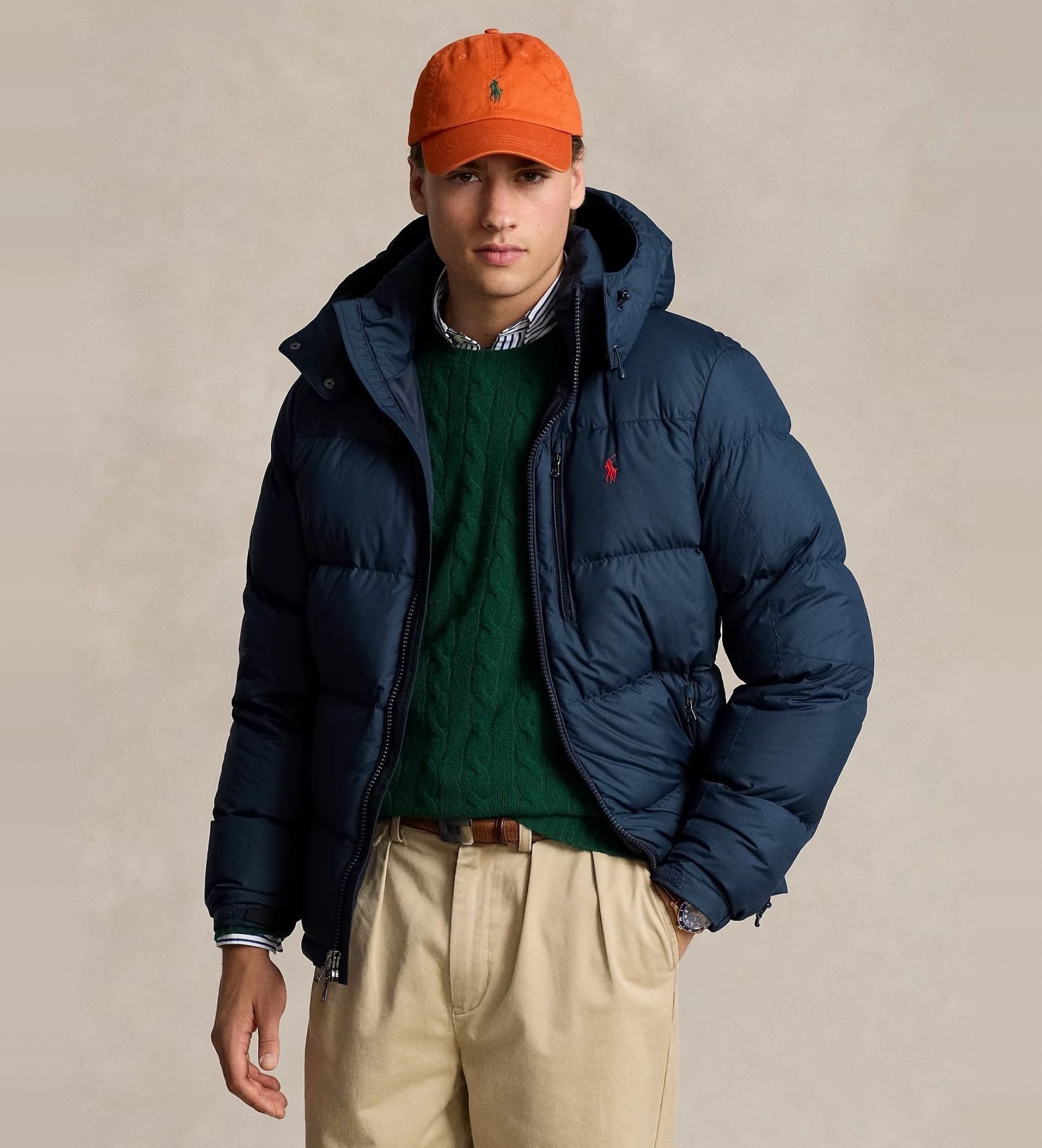 Polo Ralph Lauren für Herren. 710968278003 Daunenjacke Gorham navy (XS), Lässig, Recyceltes Polyester, Nachhaltig, Marine