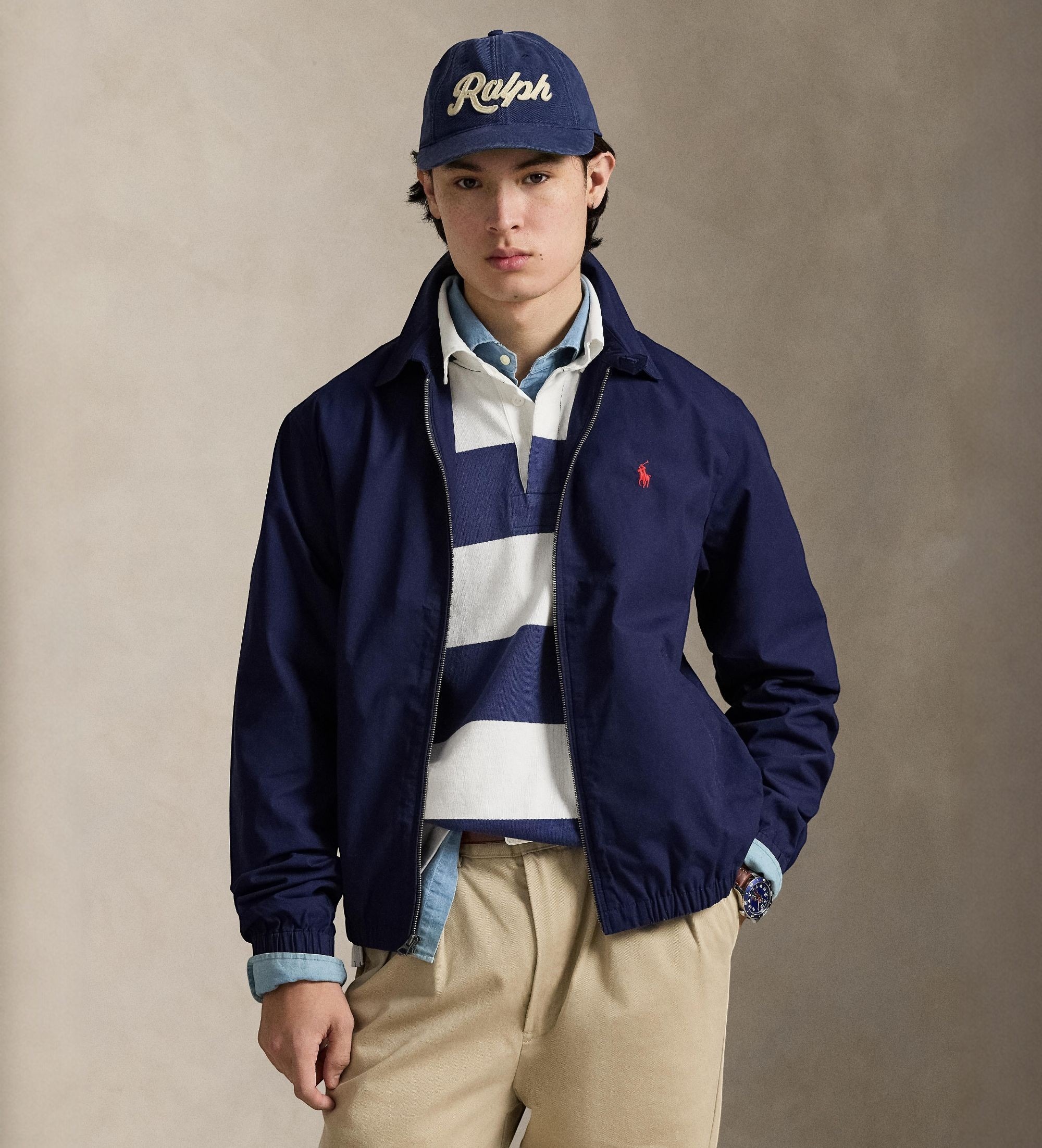 Polo Ralph Lauren für Herren. 710A12636005 Die Bayport Popeline Jacke navy (XL), Lässig, Baumwolle, Marine