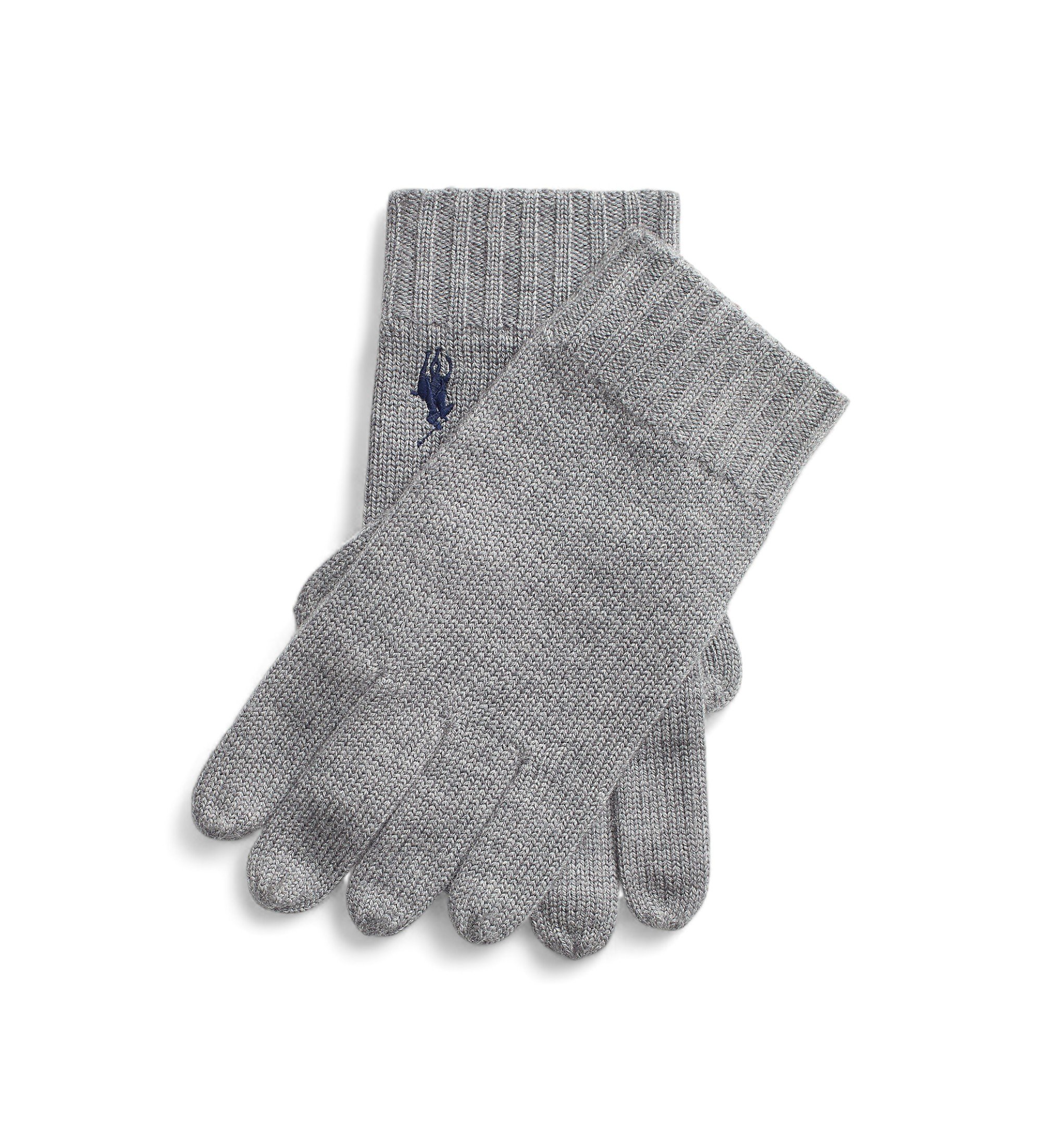 Polo Ralph Lauren für Herren. 710886135003 Grauer Wollhandschuh (OSFA), Lässig, Wolle