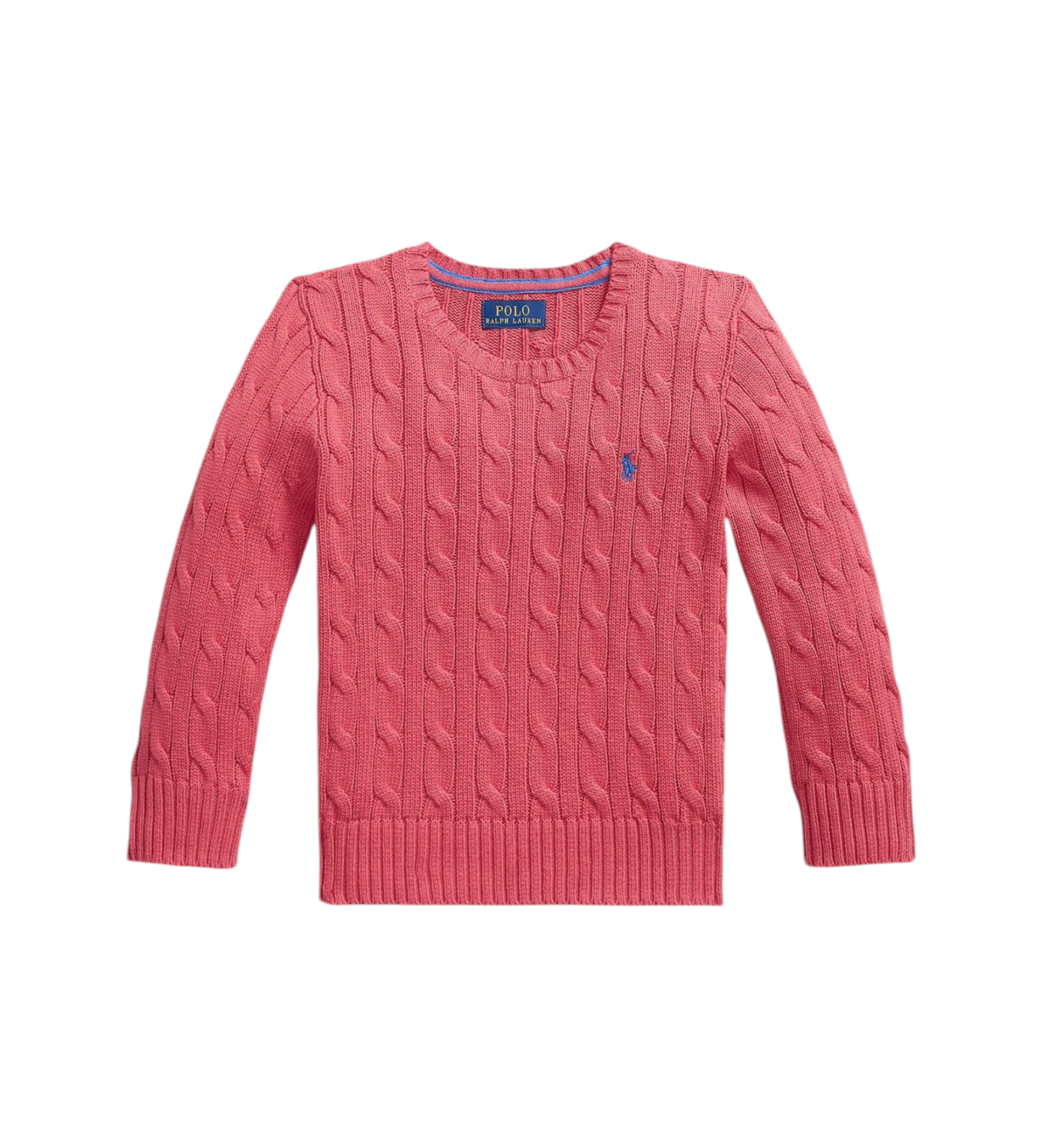 Polo Ralph Lauren für Jungen. 322702674508 Baumwolltrikot in rot ecru gestricktes Trikot (5años= 117/123cm), Lässig, Baumwolle, Kinderbeklei