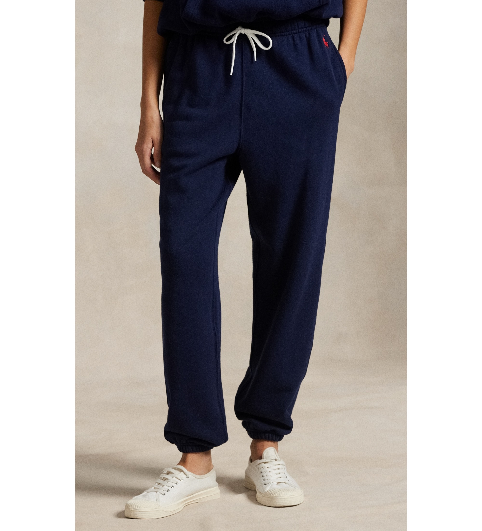 Polo Ralph Lauren für Damen. 211971694003 Leichte Schlupfhose in Marineblau (L), Lässig, Baumwolle