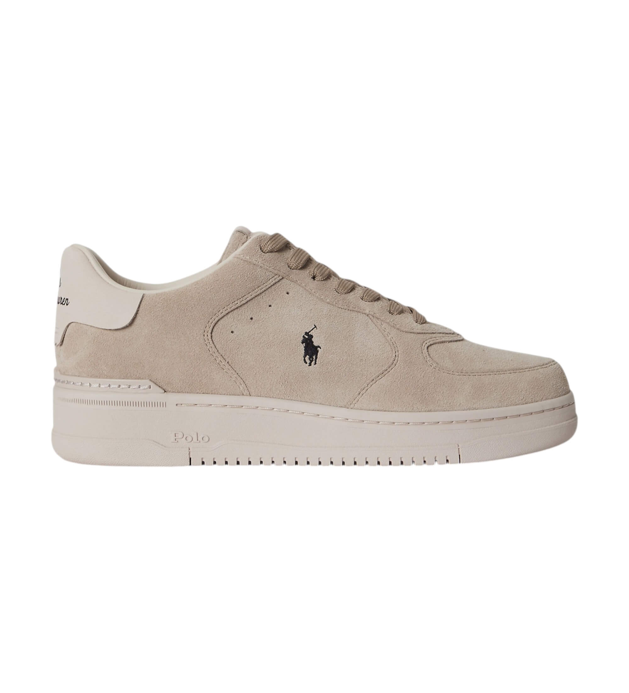 Polo Ralph Lauren für Herren. 809P13085003 Ledersneaker Masters beige (46), Wohnung, Schnürsenkel, Lässig