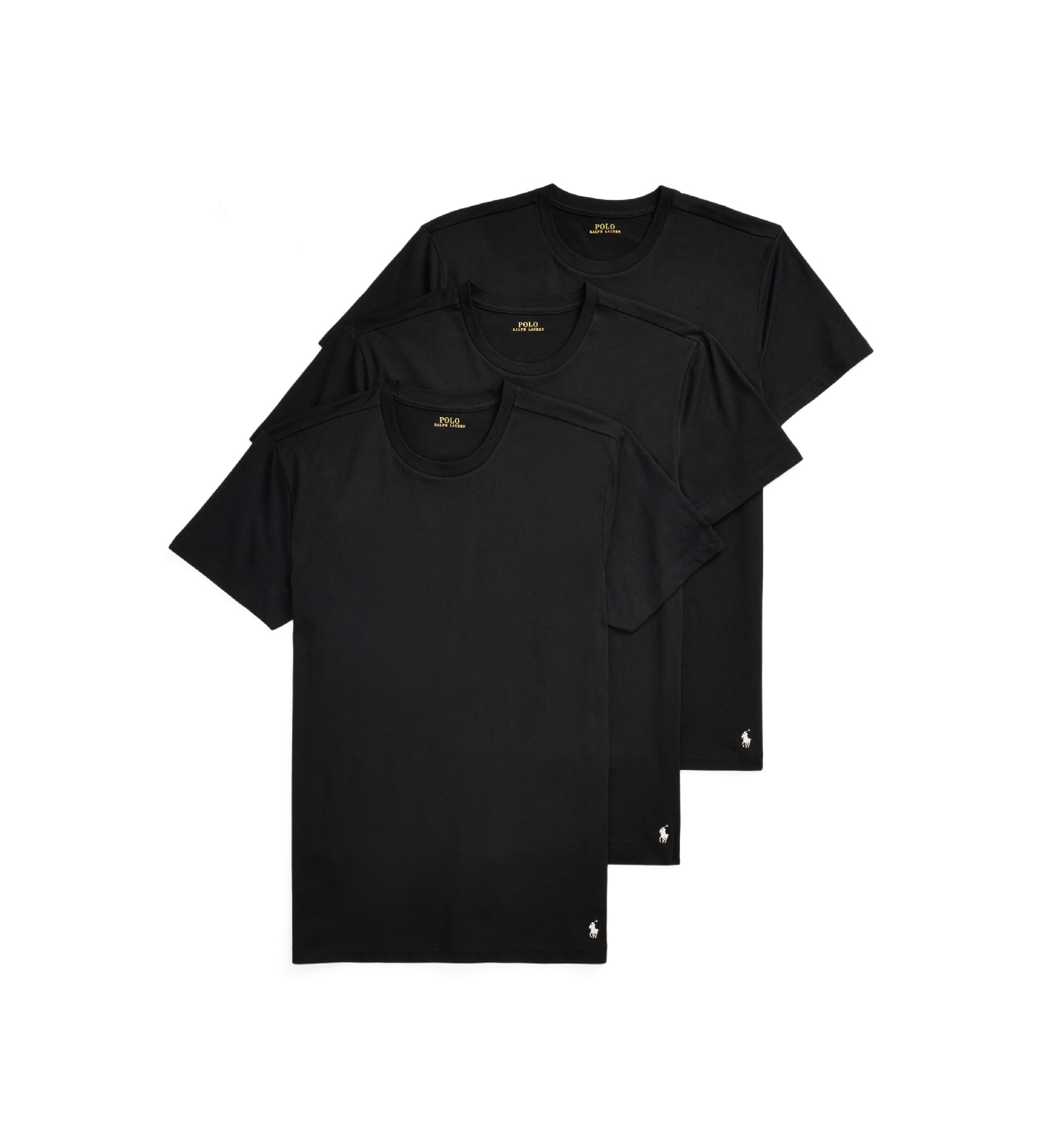 Polo Ralph Lauren für Herren. 714830304014 3er-Pack schwarze Unterhemden (M), Heimtextilien, Baumwolle, Kurzarm