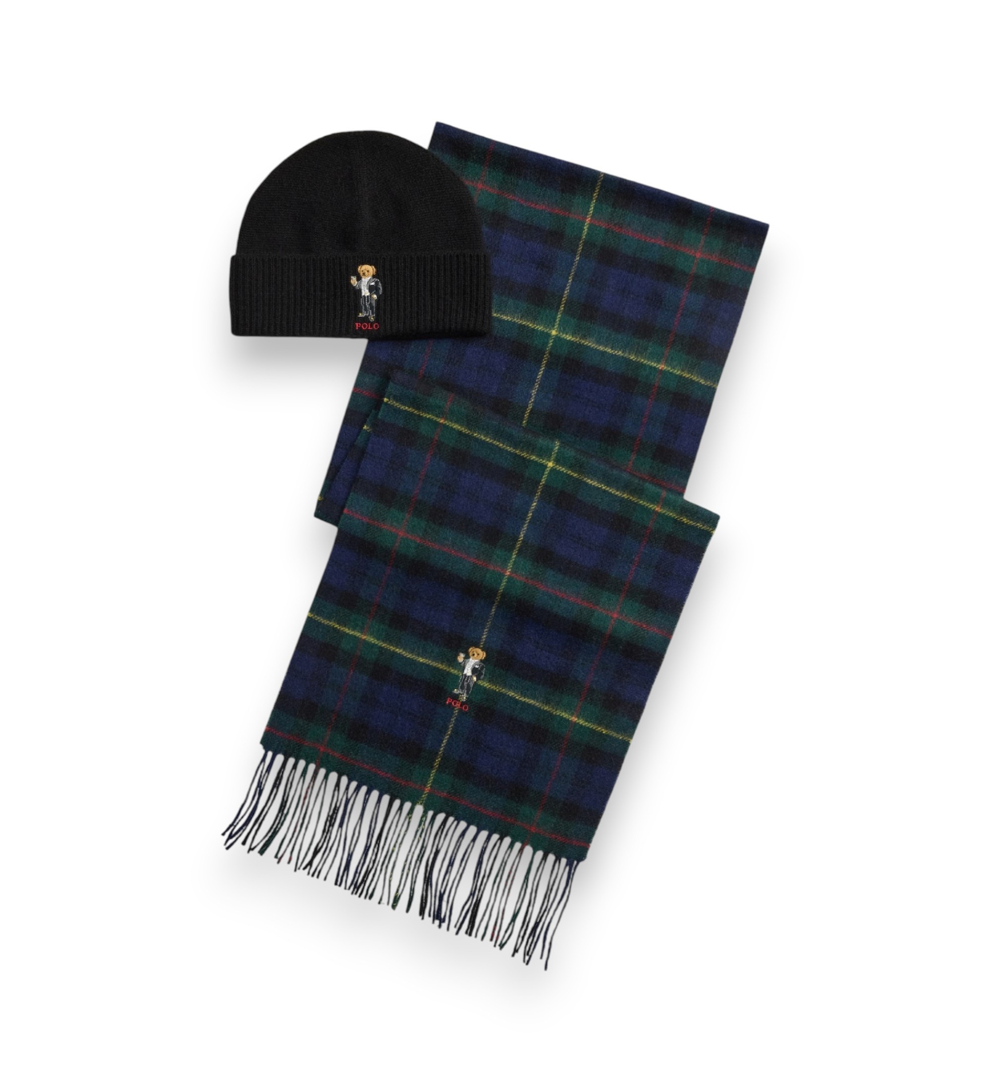 Polo Ralph Lauren für Herren. 449P20310001 Set Weihnachtsbär grün, blau (OSFA), Mehrfarbig, Wolle, Klassisch