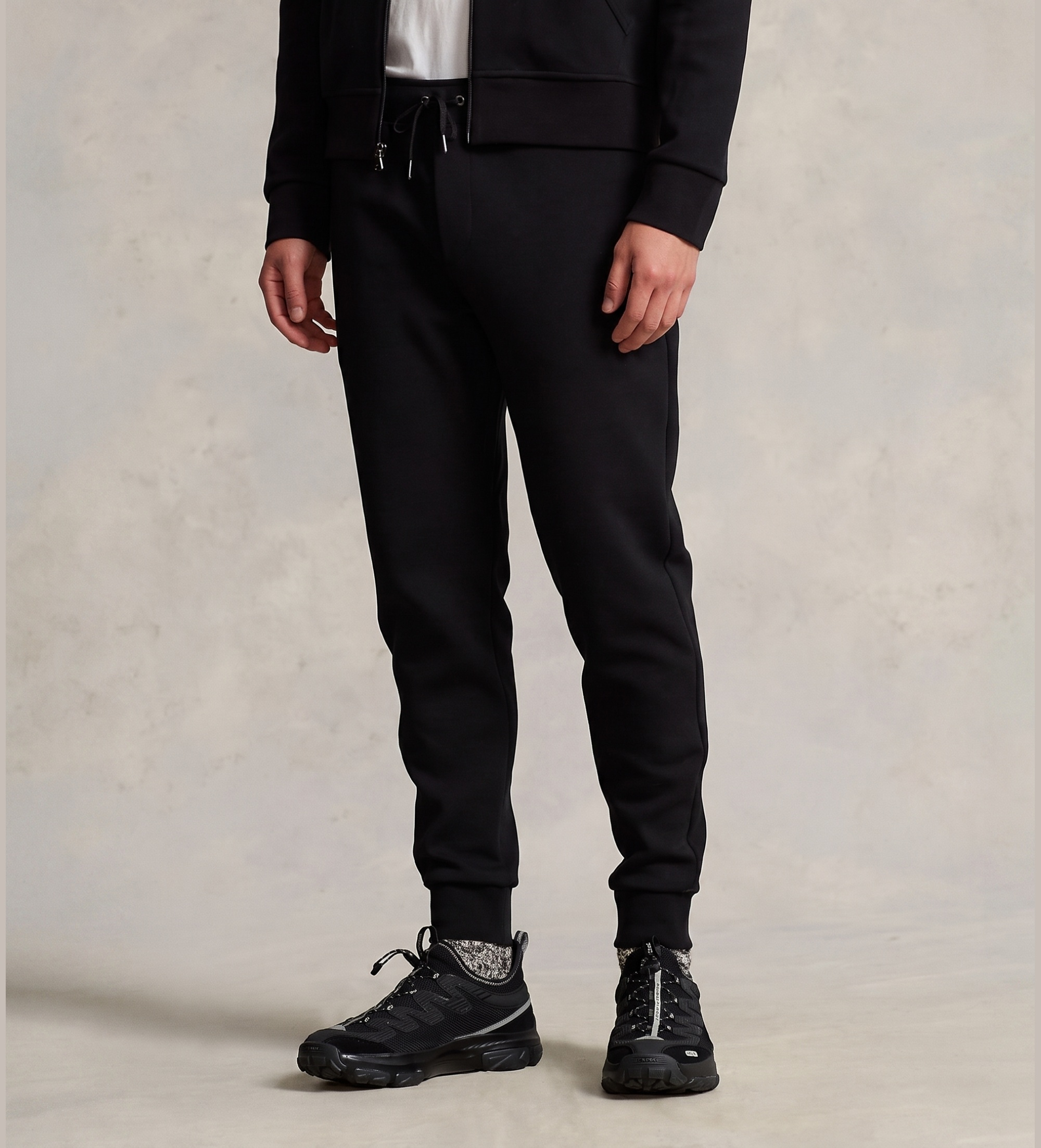 Polo Ralph Lauren für Herren. 710888283001 Doppelt gestrickte Jogginghose schwarz (XL), Lässig, Baumwolle