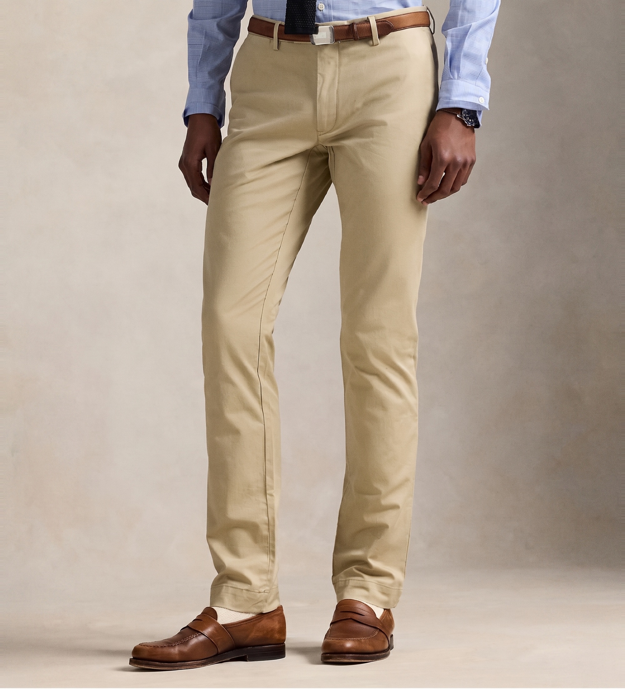 Polo Ralph Lauren für Herren. 710644988009 Stretch Slim Fit Hose braun (28/34), Lässig, Baumwolle