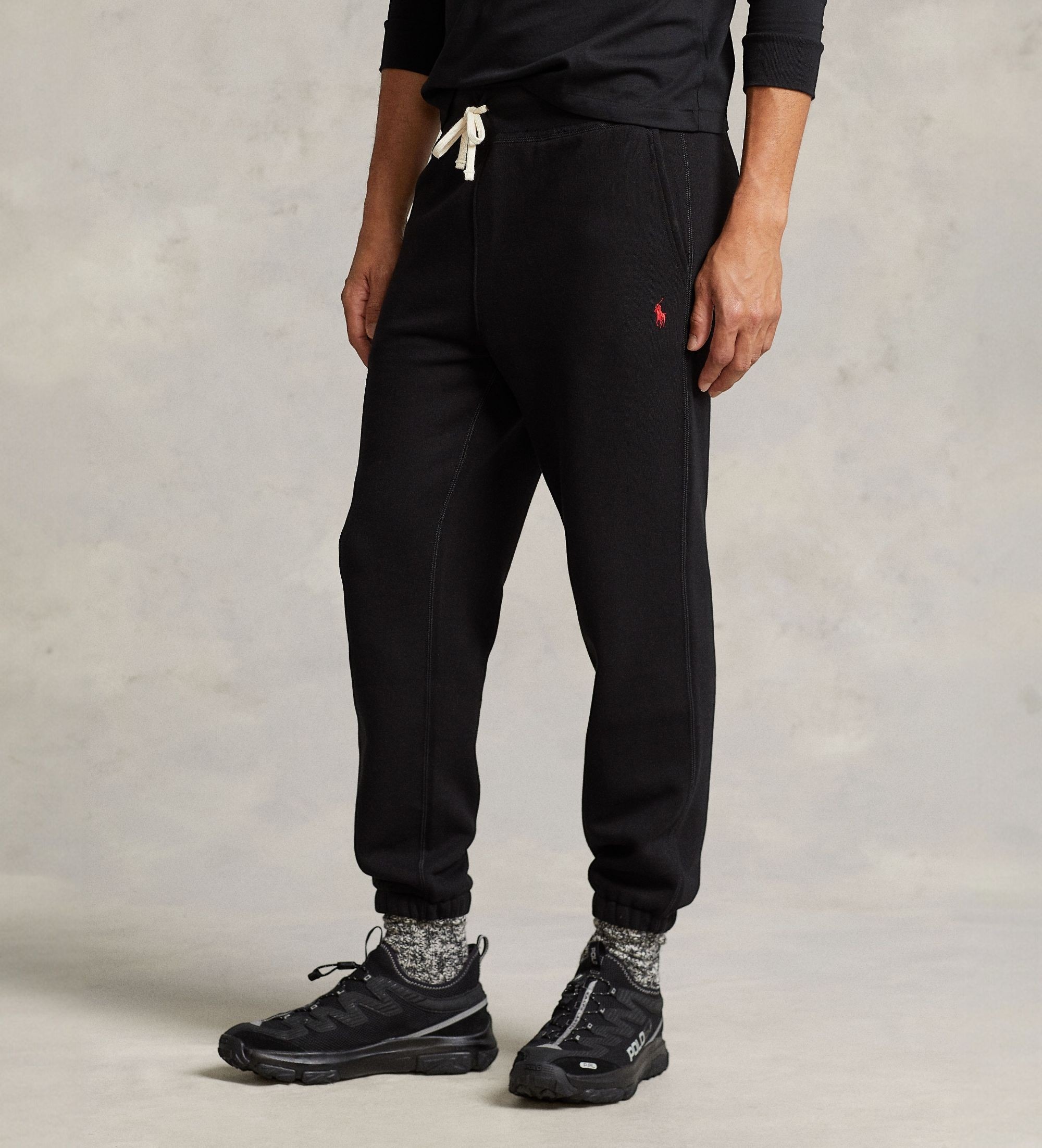 Polo Ralph Lauren für Herren. 710793939001 Trainingshose aus schwarzem Fleece (L), Lässig, Baumwolle
