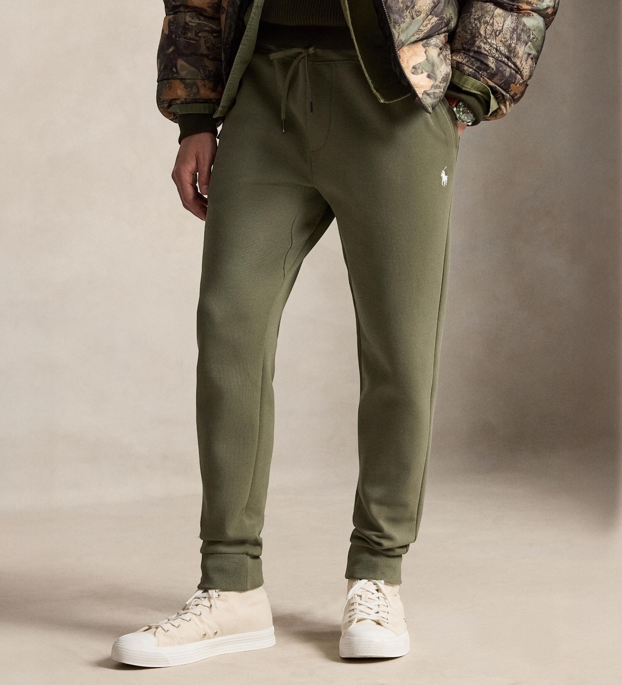Polo Ralph Lauren für Herren. 710881518517 Jogginghose aus doppeltem Strick in Grün (M), Lässig, Baumwolle