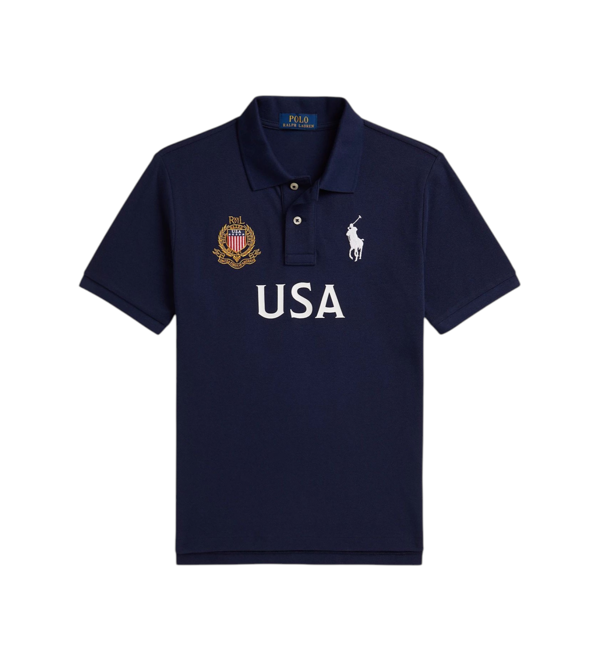 Polo Ralph Lauren für Jungen. 323B23441001 USA Baumwoll-Piqué-Poloshirt navy ((S) 6/7años= 136/138cm), Lässig, Baumwolle, Kurzarm, Marine, K