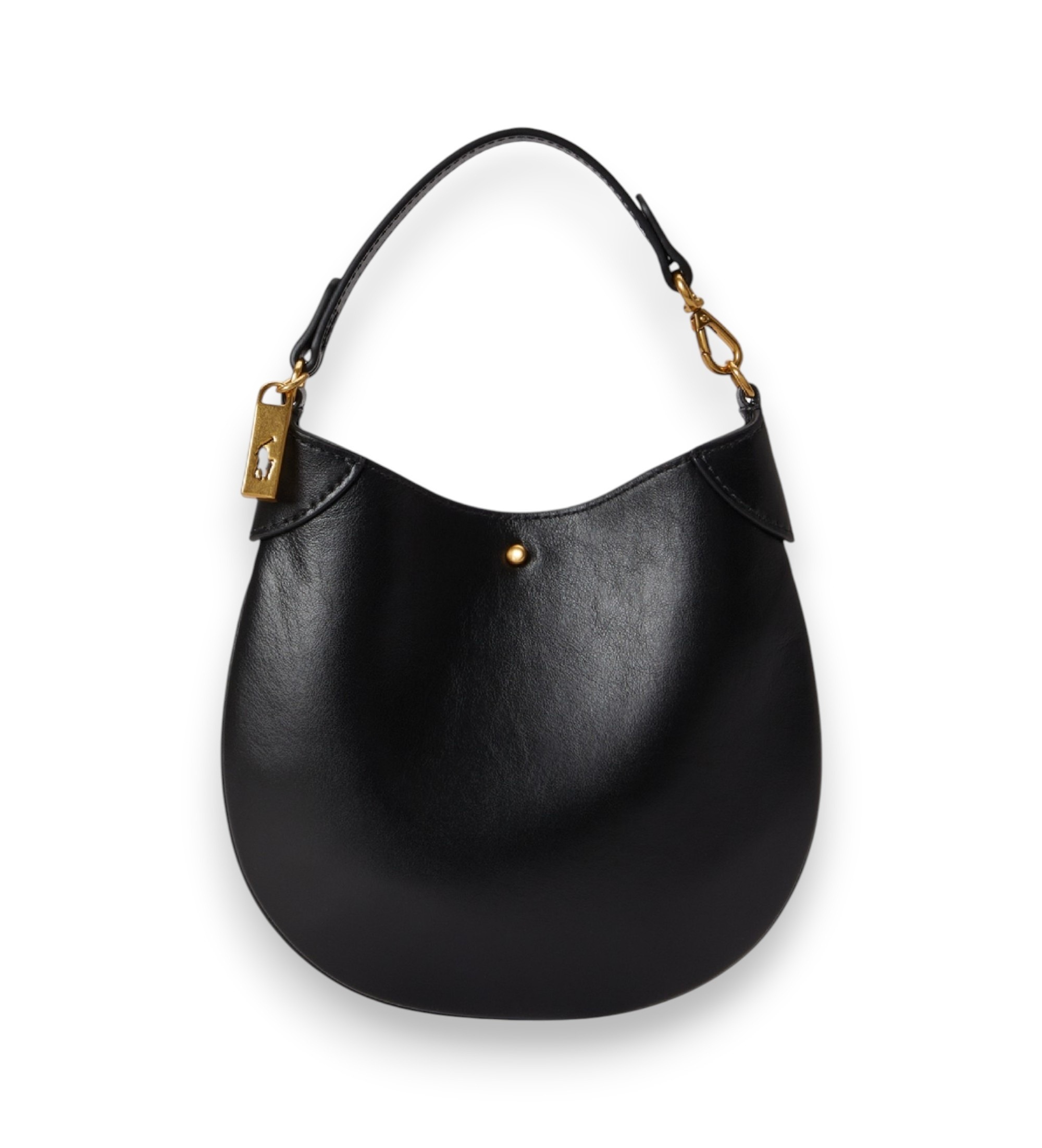 Polo Ralph Lauren für Damen. 427P06814001 Schwarze Leder-Handtasche Polo ID (OSFA), Lässig