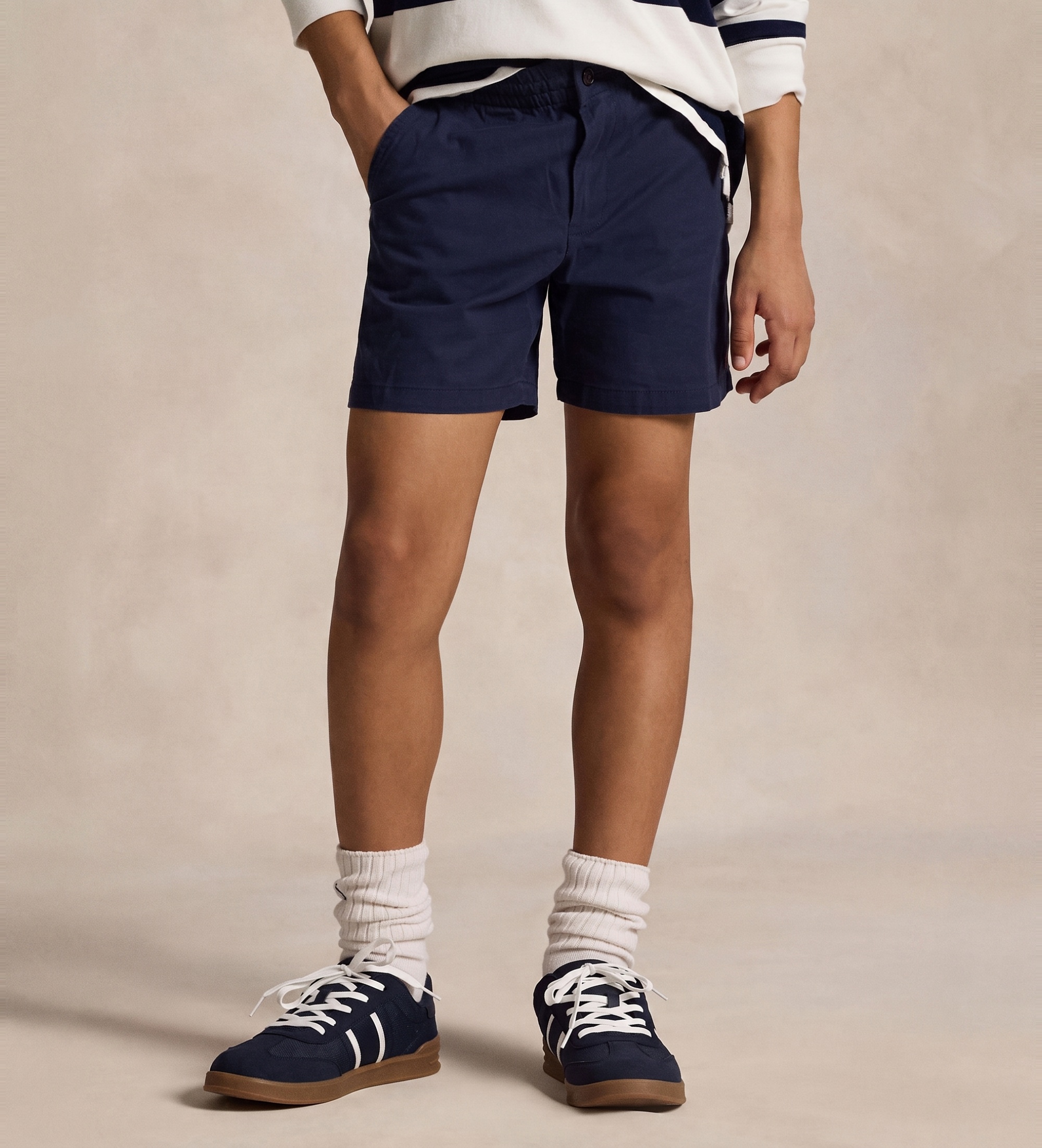 Polo Ralph Lauren für Jungen. 323855350011 Marineblaue Bermuda-Shorts aus Baumwolle (9años= 144/149cm), Lässig, Kinderbekleidung