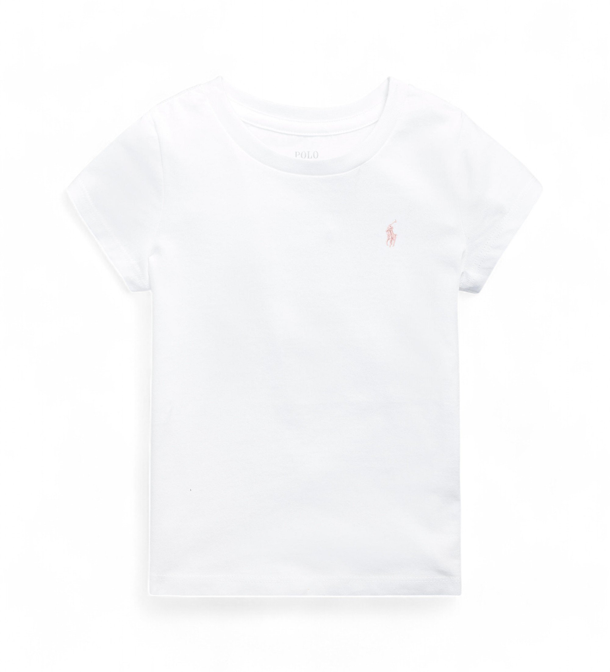 Polo Ralph Lauren für Mädchen. 312833549064 Basic-T-Shirt weiß (5años= 109/116cm), Lässig, Baumwolle, Kurzarm, Kinderbekleidung