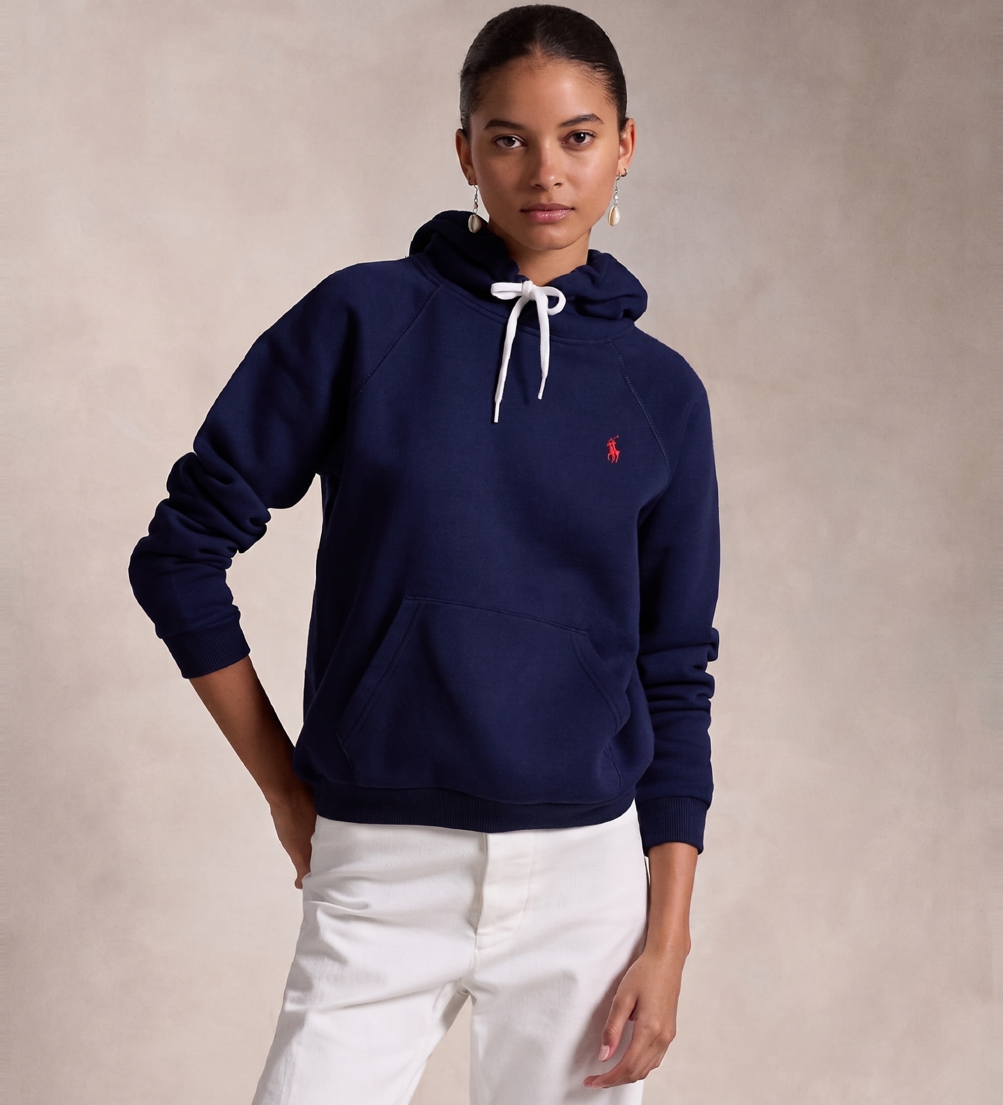 Polo Ralph Lauren für Damen. 211943007002 Marinefarbenes Freizeit-Sweatshirt (S), Lässig, Baumwolle