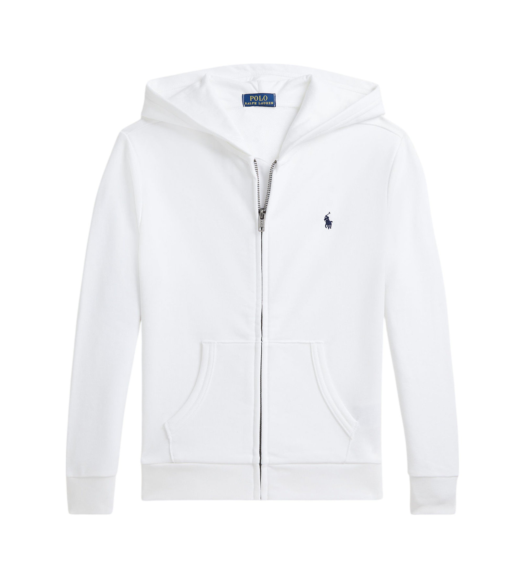 Polo Ralph Lauren für Jungen. 322964134001 Weißes Frottee-Sweatshirt mit Kapuze (4años= 109/116cm), Lässig, Baumwolle, Langarm, Kinderbeklei