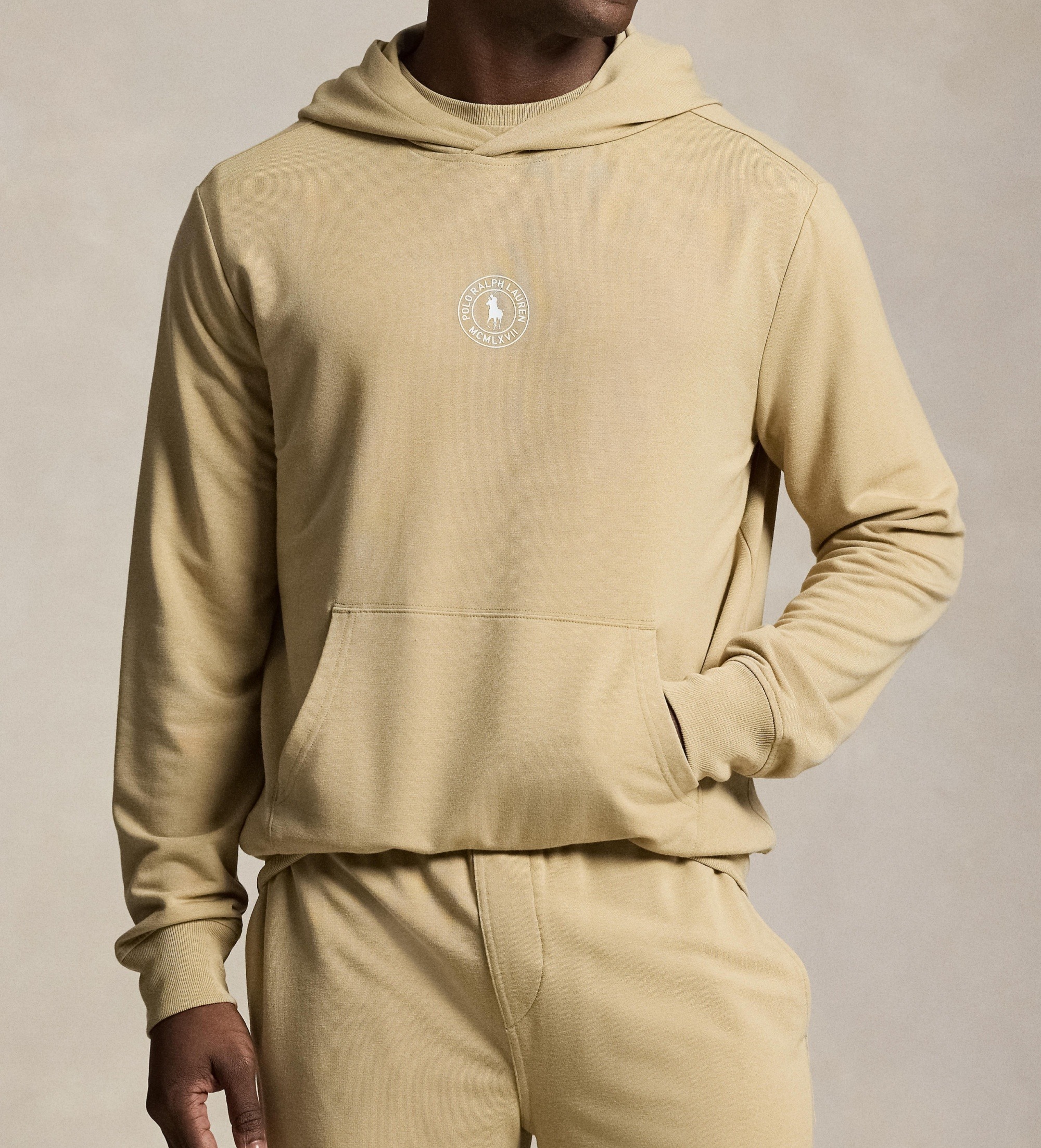 Polo Ralph Lauren für Herren. 714P03152003 Kapuzensweatshirt aus Frottee braun (M), Lässig, Baumwolle