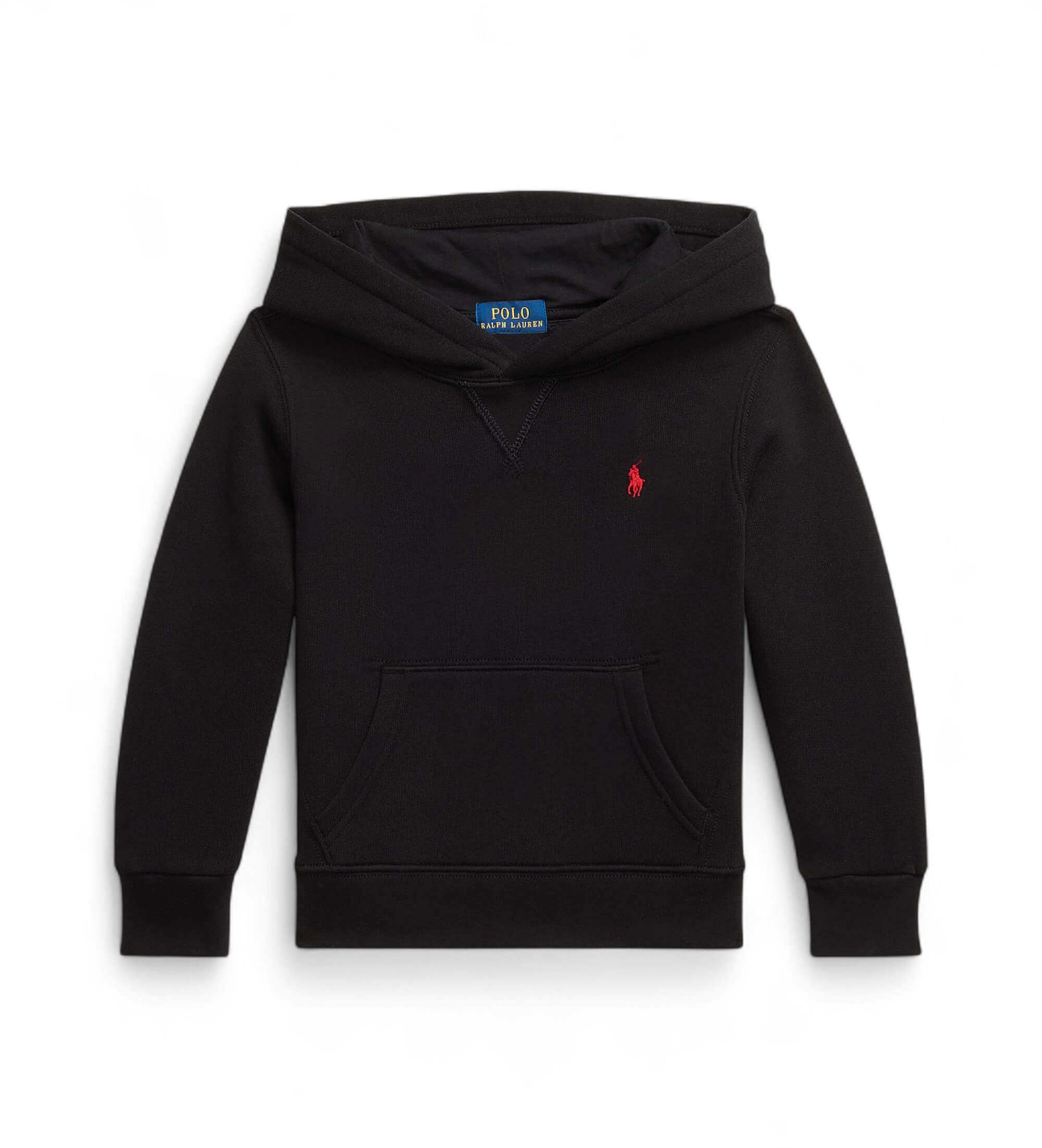 Polo Ralph Lauren für Jungen. 322749954058 Schwarzes Fleece-Sweatshirt mit Kapuze (5años= 117/123cm), Lässig, Baumwolle, Kinderbekleidung