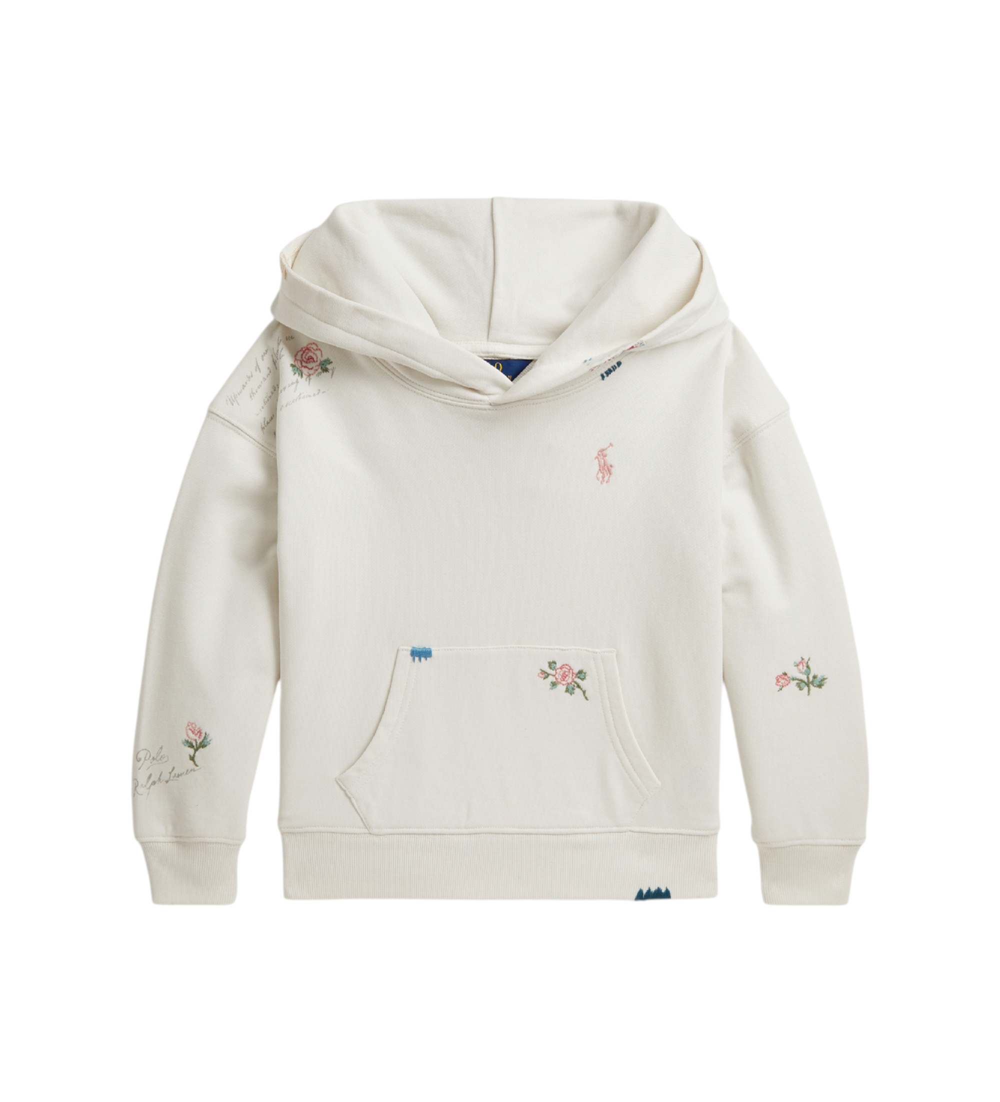 Polo Ralph Lauren für Mädchen. 312B20044001 Sweatshirt Deck weiß (6X= 134/137cm), Lässig, Baumwolle, Langarm, Kinderbekleidung