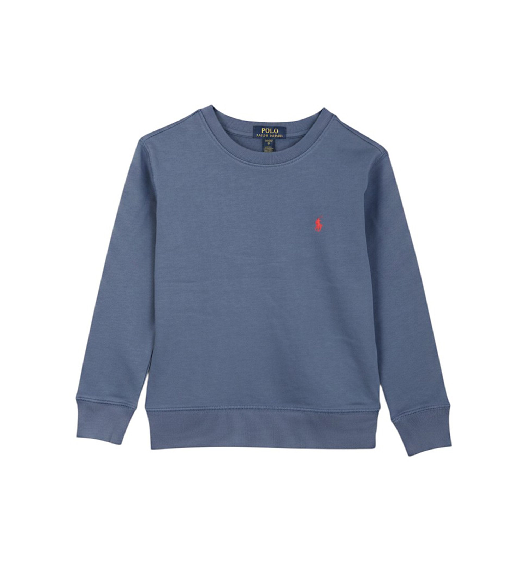 Polo Ralph Lauren für Jungen. 323971277500 Blaues Logo-Sweatshirt ((S) 6/7años= 136/138cm), Lässig, Baumwolle, Kinderbekleidung