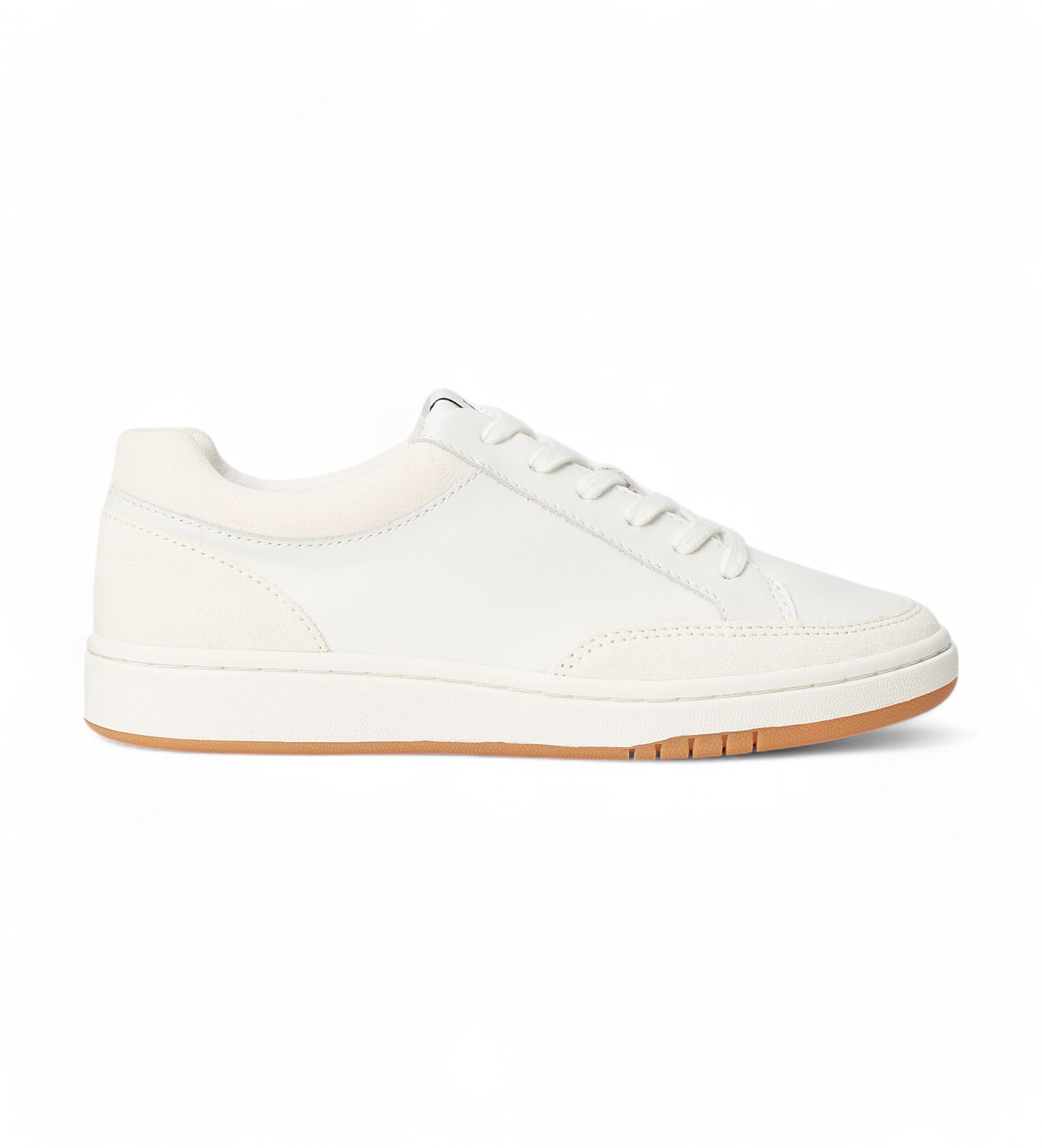 Lauren Ralph Lauren für Damen. 802891469001 Hailey Leder Turnschuhe weiß (37), Wohnung, Schnürsenkel, Lässig