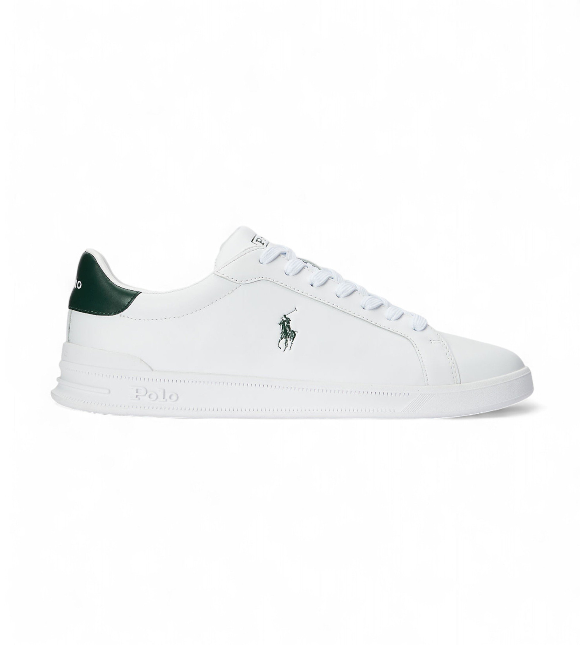 Polo Ralph Lauren für Herren. 809829824004 Heritage Court II Lederschuhe weiß (41), Wohnung, Schnürsenkel, Lässig