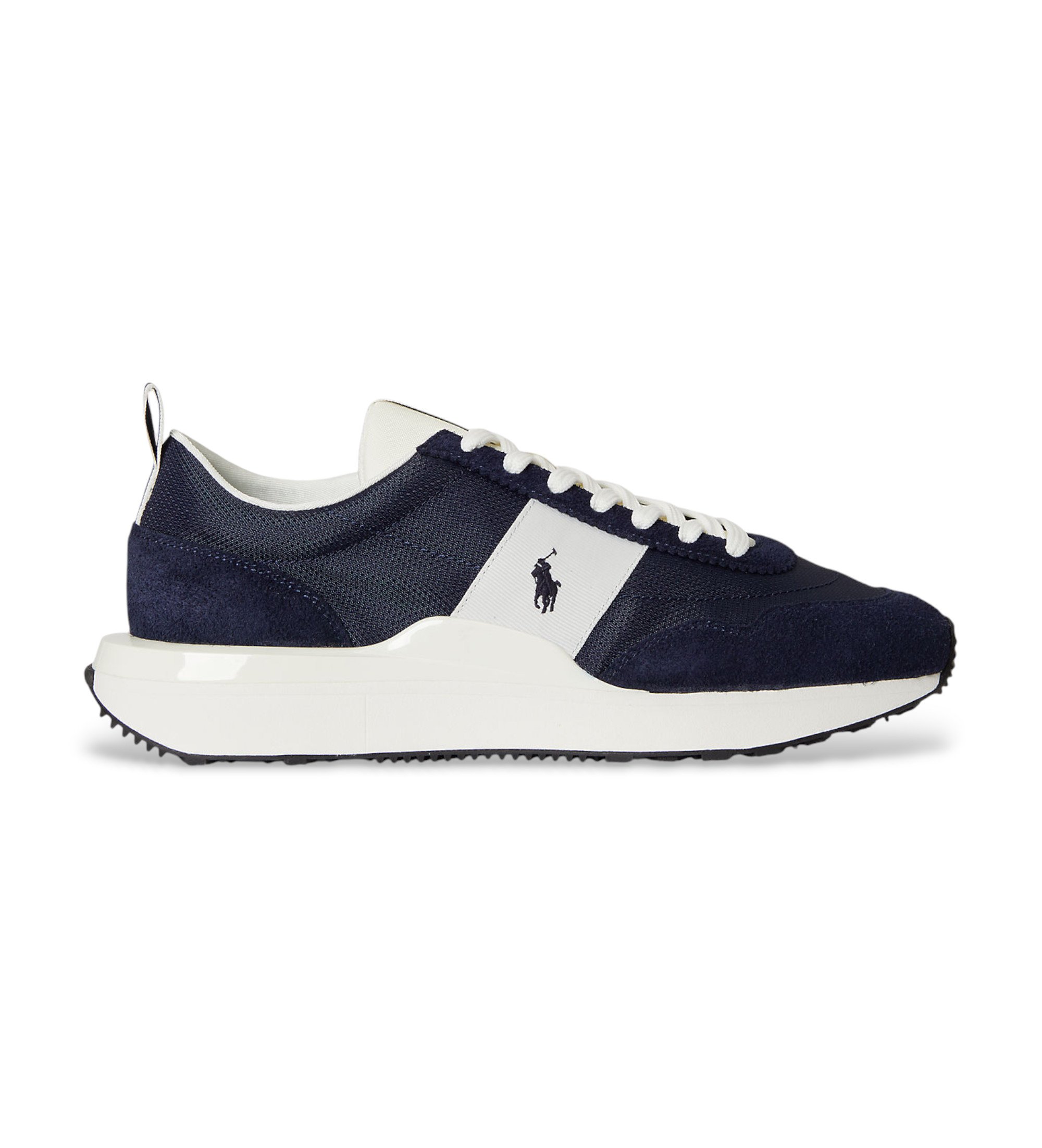 Polo Ralph Lauren für Herren. 809P07284003 Turnschuhe Leder Train 89 navy (46), Wohnung, Schnürsenkel, Lässig, Marine