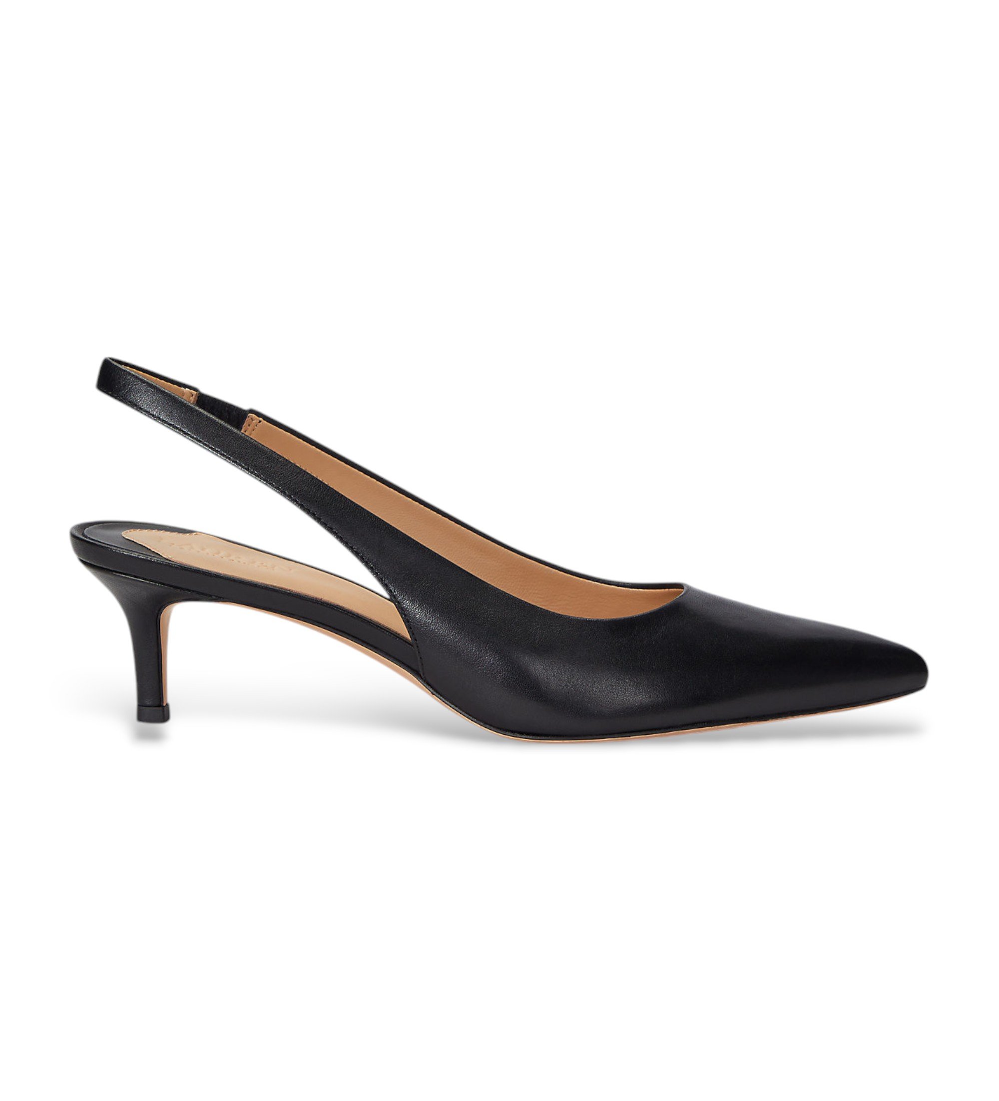 Lauren Ralph Lauren für Damen. 802927937001 Schwarze Lolah-Lederschuhe (36), 5 bis 8 cm, Keine, Lässig, Party