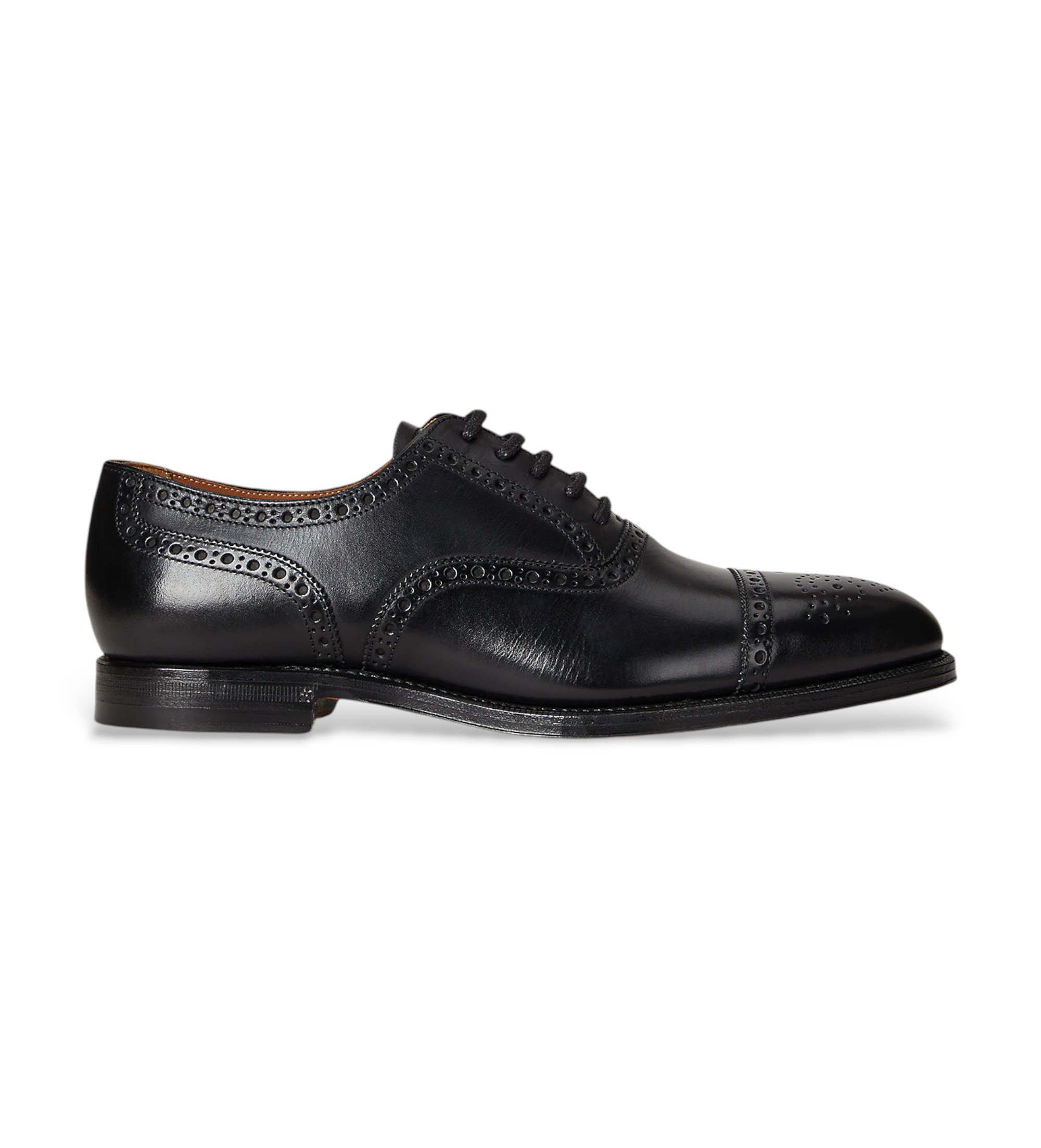 Polo Ralph Lauren für Herren. 811974154001 Maestra Lederschuhe schwarz (44), Wohnung, Schnürsenkel, Lässig, Party, Klassisch