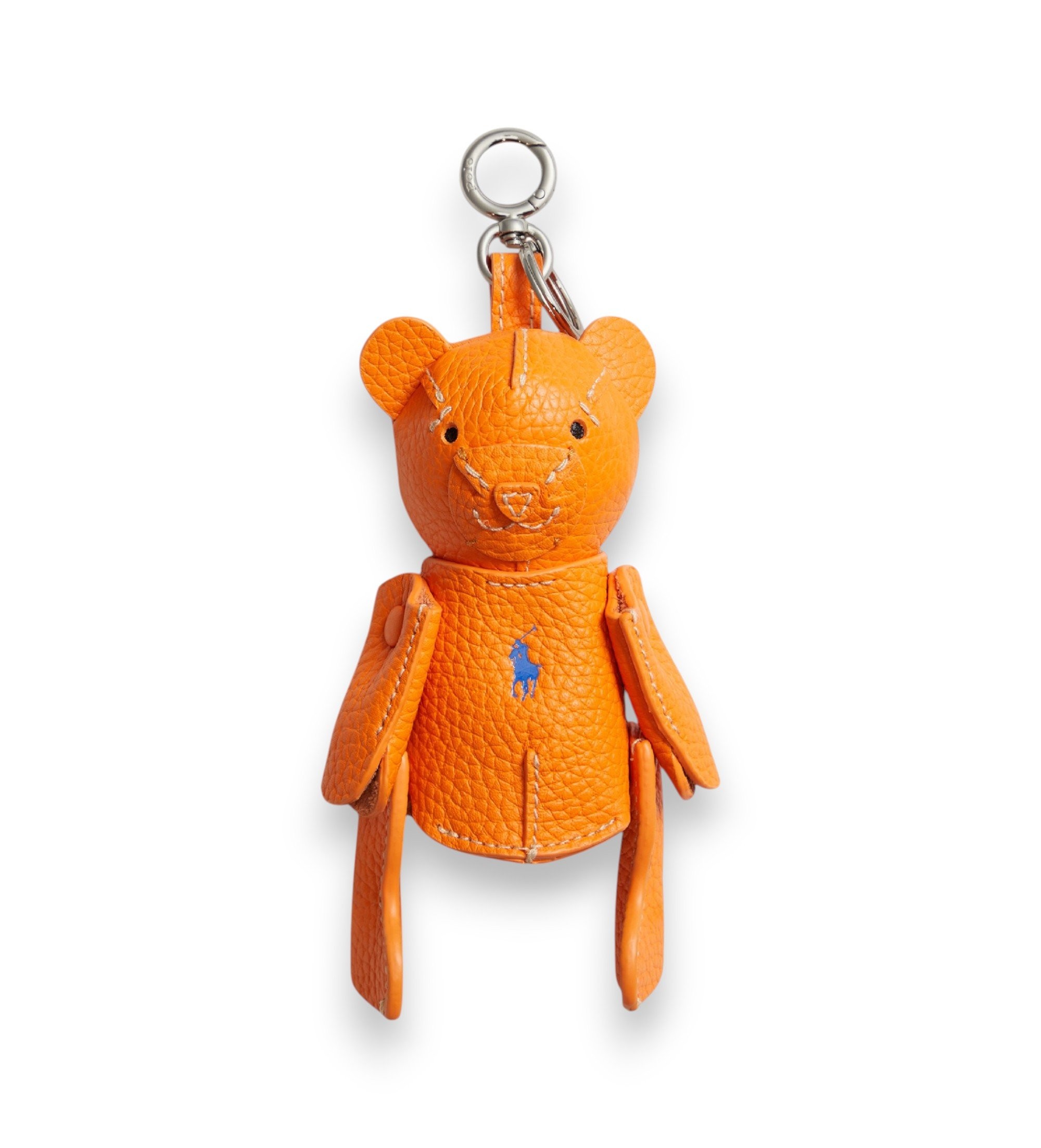 Polo Ralph Lauren für Damen. 427P13276006 Polo Bear Taschenanhänger aus Fell orange (OSFA), Lässig, Leder