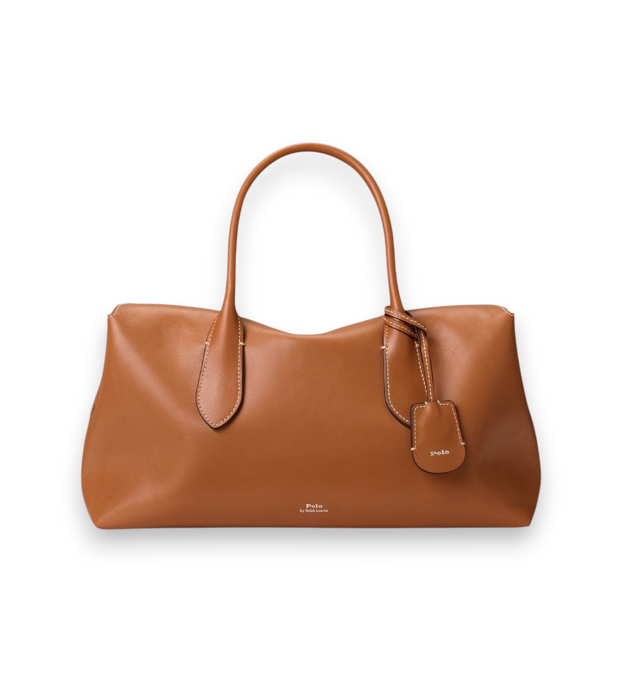 Polo Ralph Lauren für Damen. 428977211001 Bellport Satchel-Tasche aus braunem Leder (OSFA), Lässig