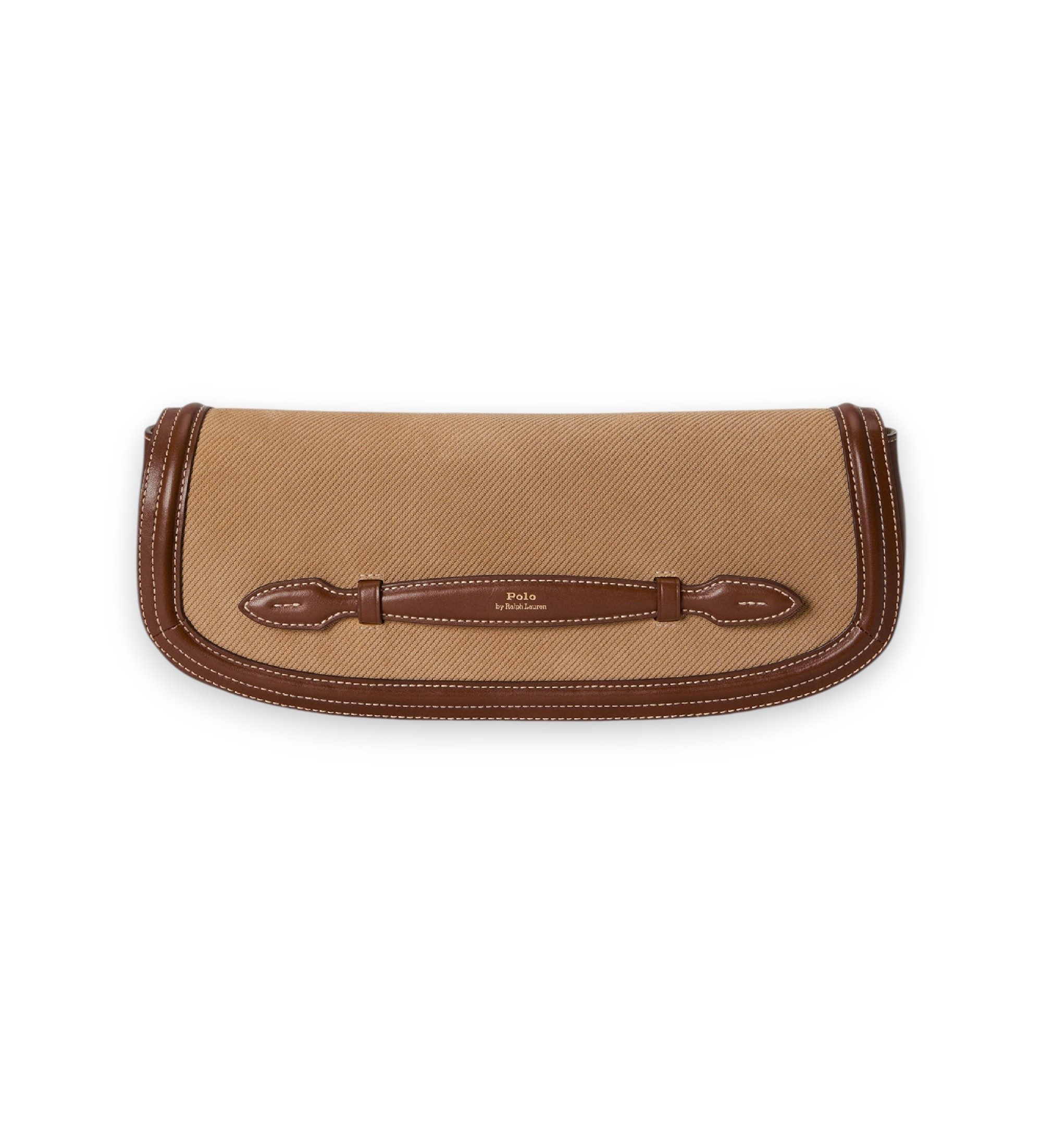 Polo Ralph Lauren für Damen. 428P11043001 Bellport Clutch-Tasche aus beigefarbenem Wildleder (OSFA), Lässig