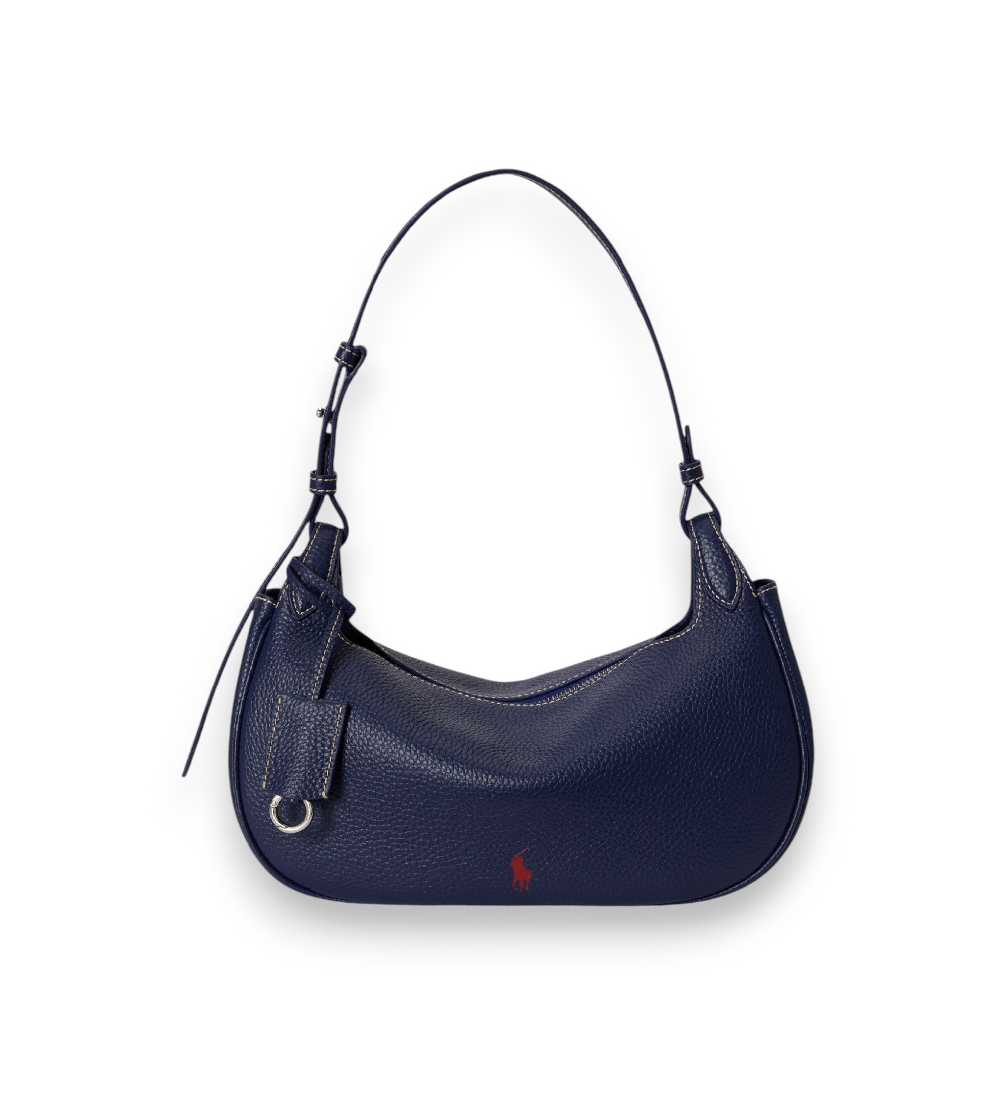Polo Ralph Lauren für Damen. 428P01440004 Polo Play Schultertasche aus marineblauem Leder (OSFA), Lässig