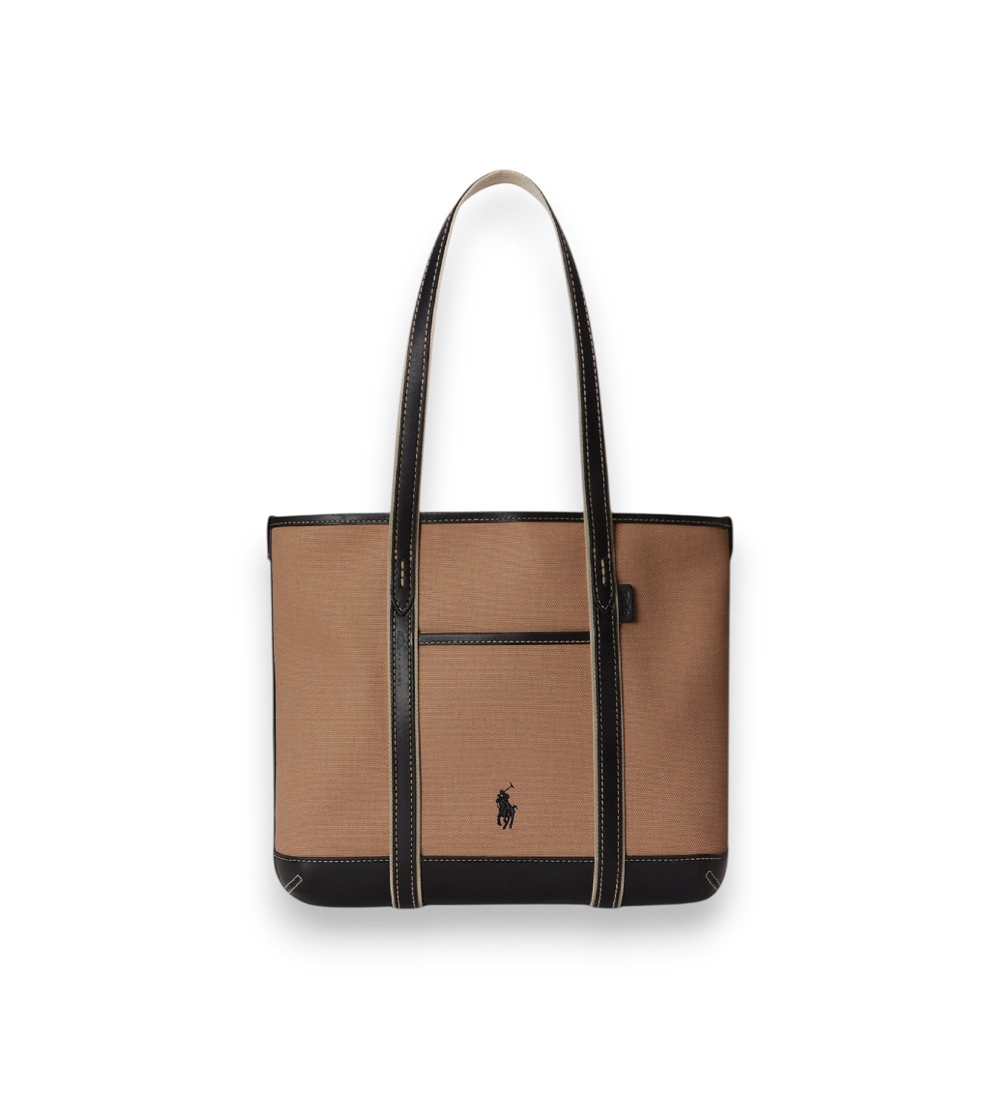 Polo Ralph Lauren für Damen. 428P03085006 Braune Shopper-Tasche aus Baumwoll-Canvas (OSFA), Lässig, Baumwolle