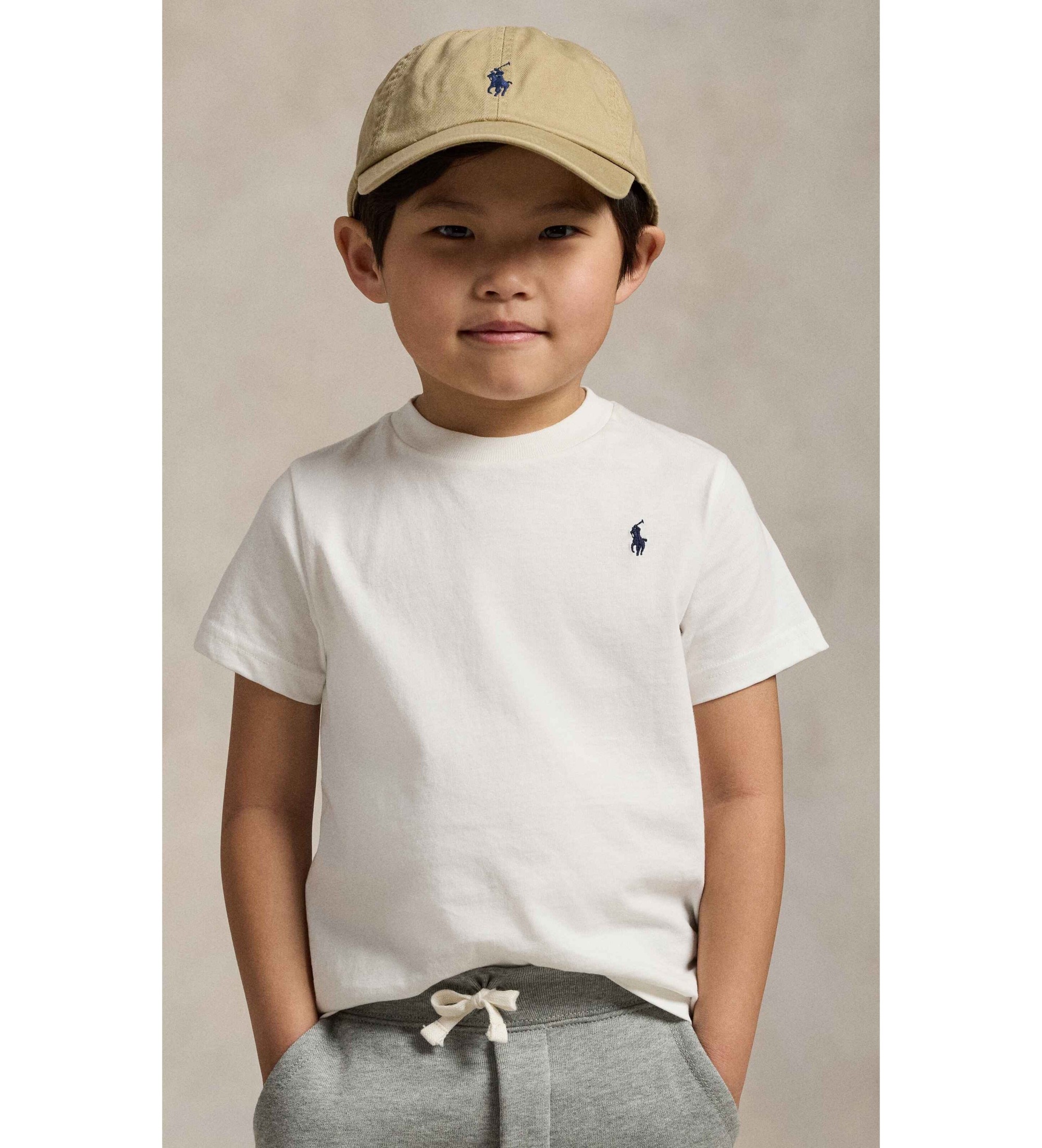 Polo Ralph Lauren für Jungen. 322832904035 Weißes T-Shirt aus Baumwolljersey (3años= 102/108cm), Lässig, Baumwolle, Klassisch, Kurzarm, Kind