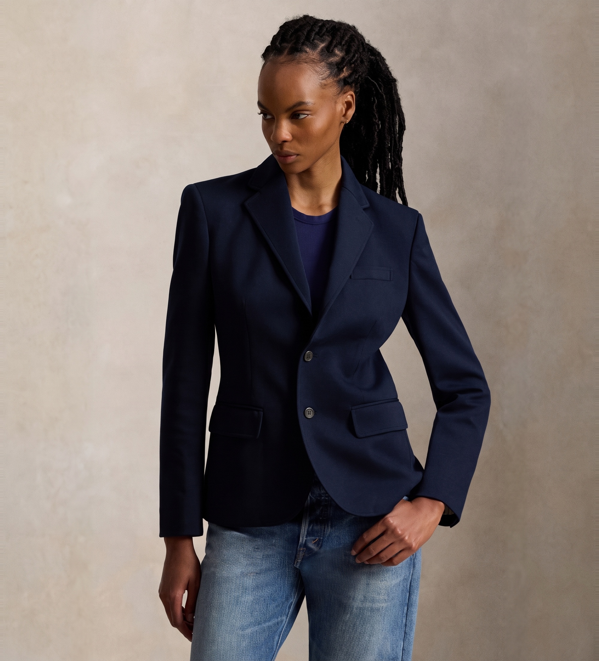 Polo Ralph Lauren für Damen. 211B16851001 Klassische Americana marineblau (36), Lässig, Polyester
