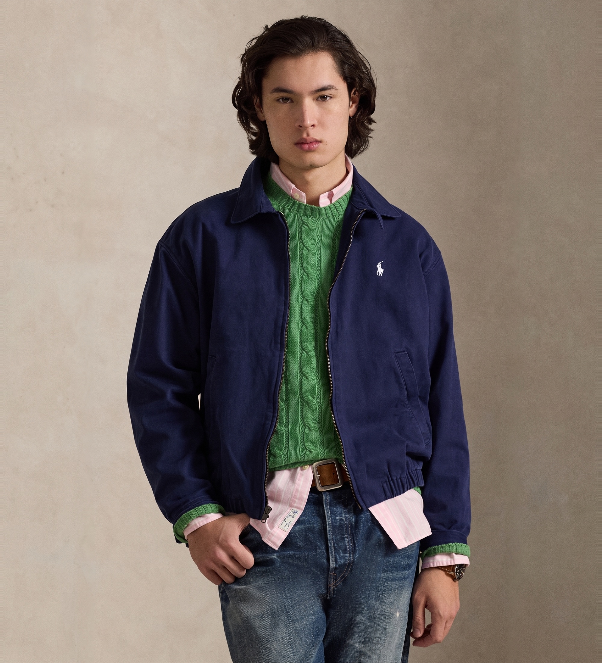 Polo Ralph Lauren für Herren. 710961929003 Jacke Big Bayport marineblau (XL), Lässig, Baumwolle