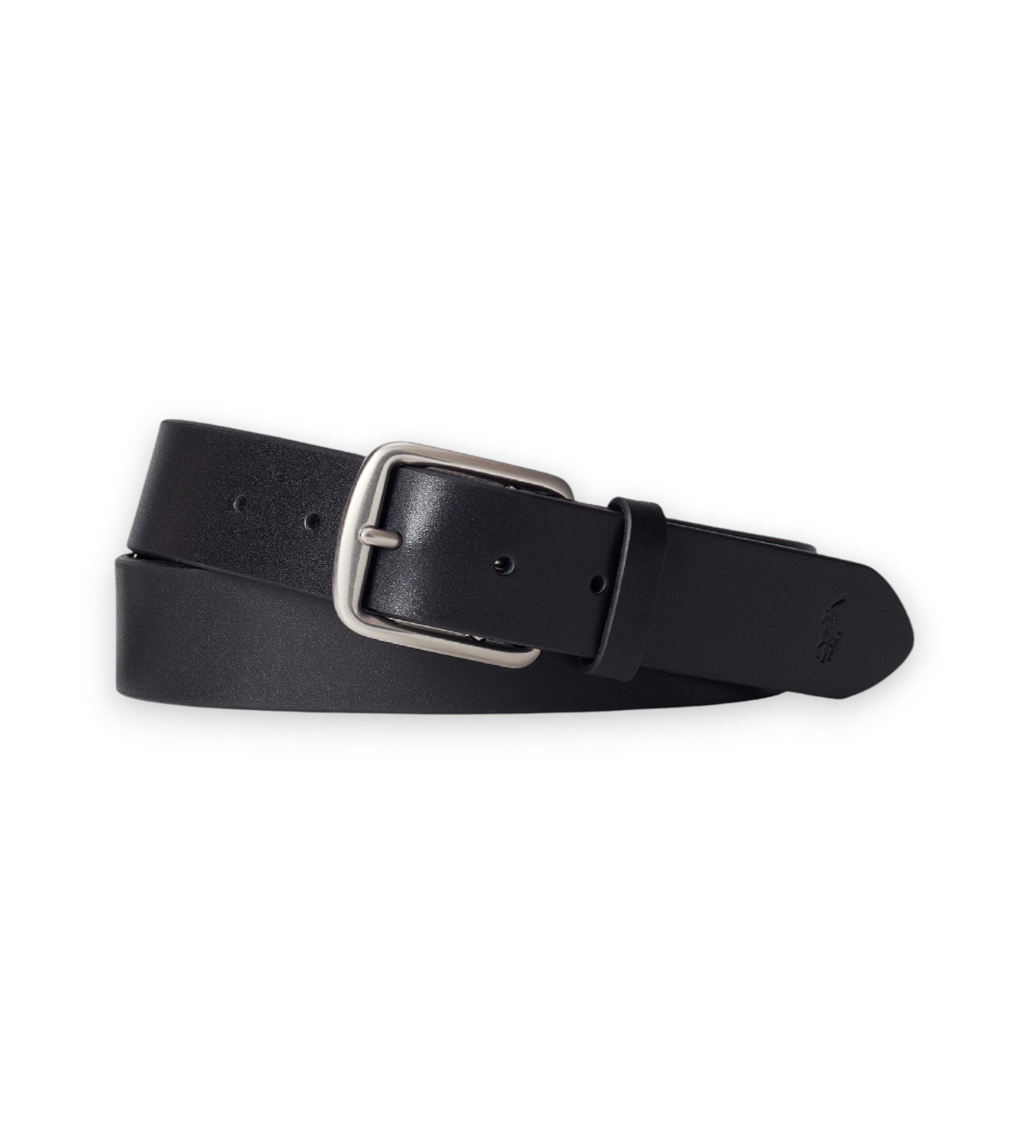 Polo Ralph Lauren für Herren. 405913732001 Ledergürtel mit schwarzem Pferd (36), Lässig, Klassisch