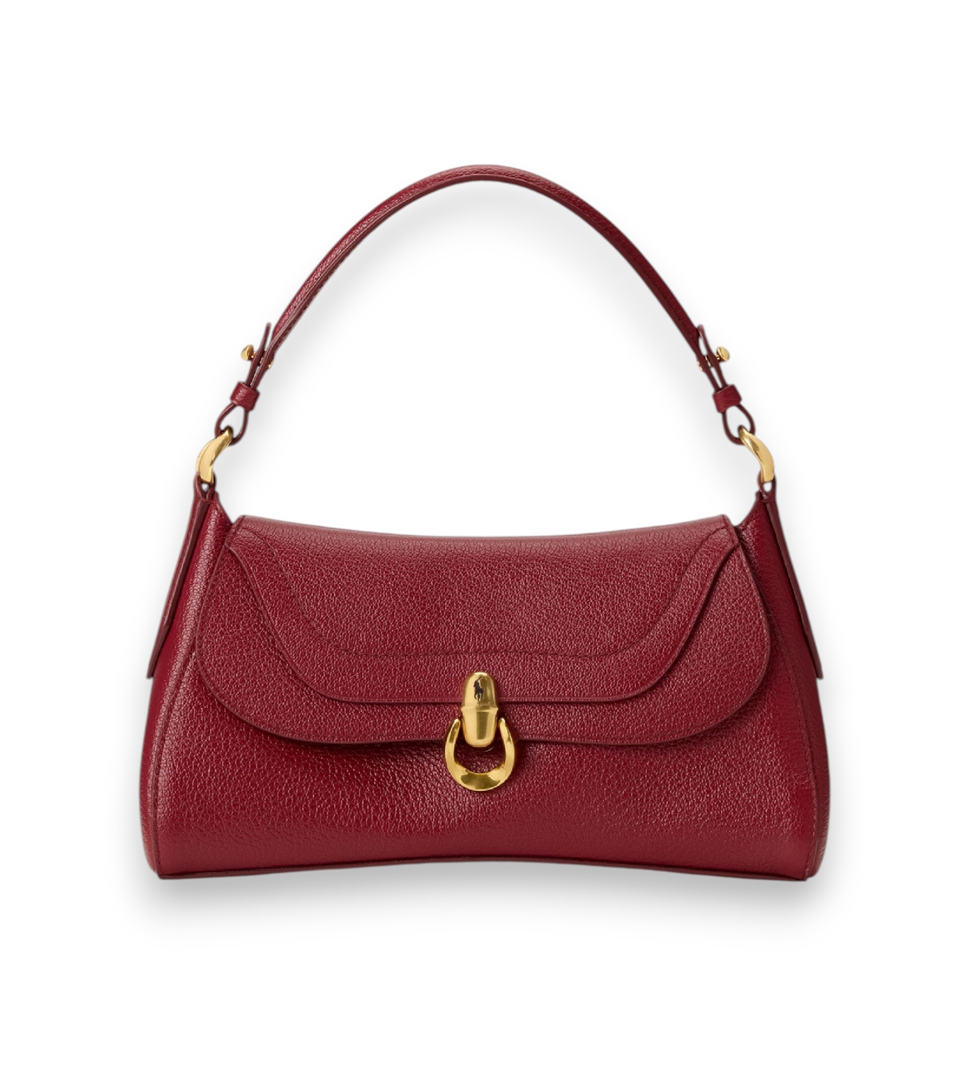 Polo Ralph Lauren für Damen. 428P14296005 Polo Blaze Tasche mit Henkel oben in Burgunderrot (OSFA), Lässig, Kastanienbraun, Leder