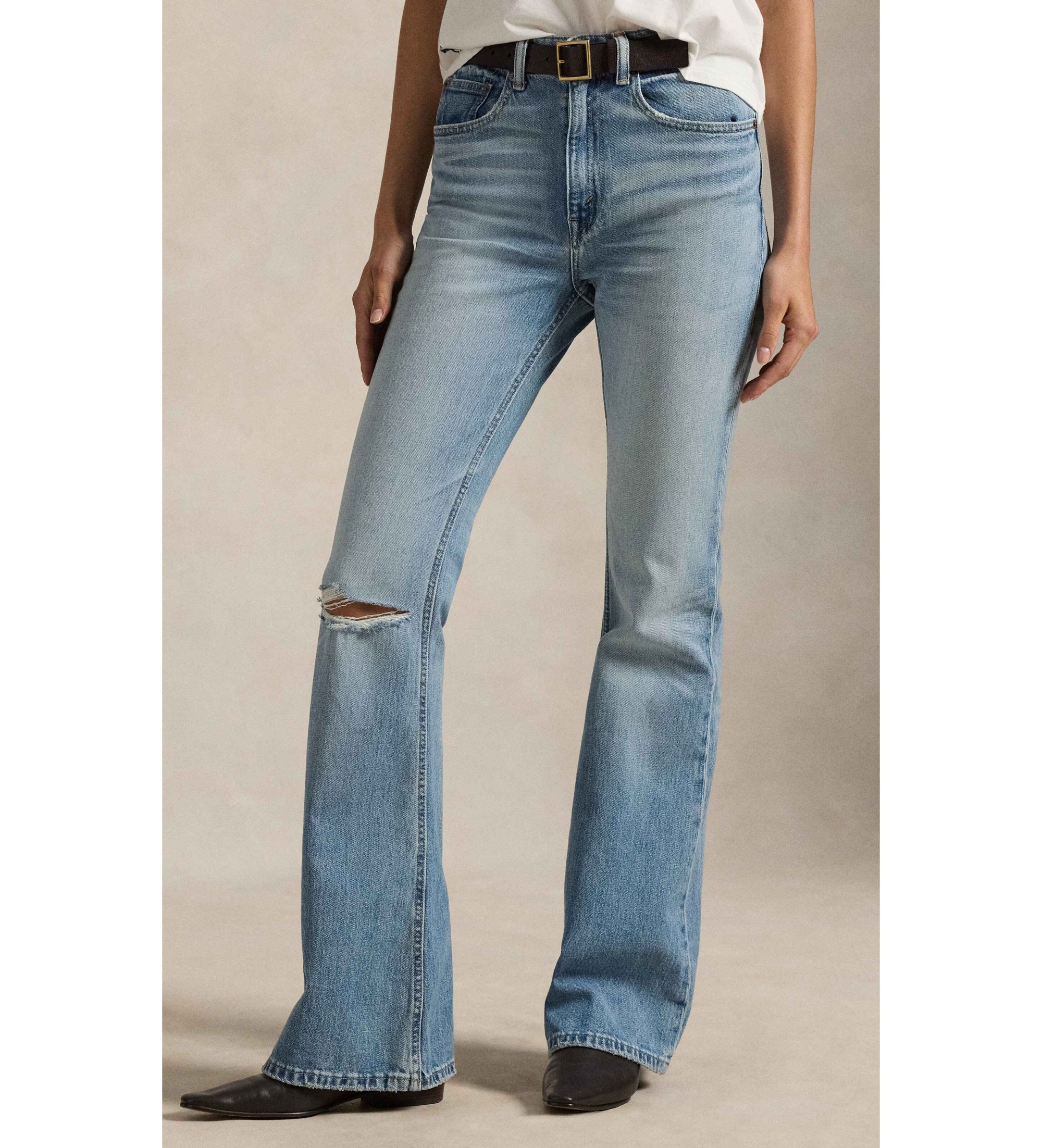 Polo Ralph Lauren für Damen. 211969372001 Blaue Röhrenjeans (32/32), Lässig, Baumwolle, Denim