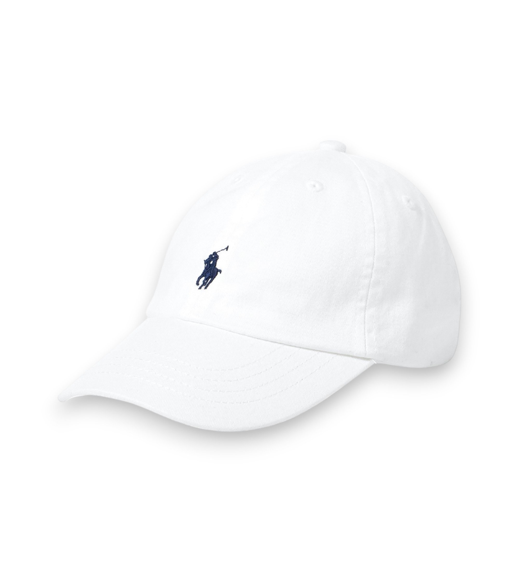 Polo Ralph Lauren Unisex für Kinder. 322552489001 Weiße Chino-Mütze aus Baumwolle (5/7años), Lässig, Kinderbekleidung