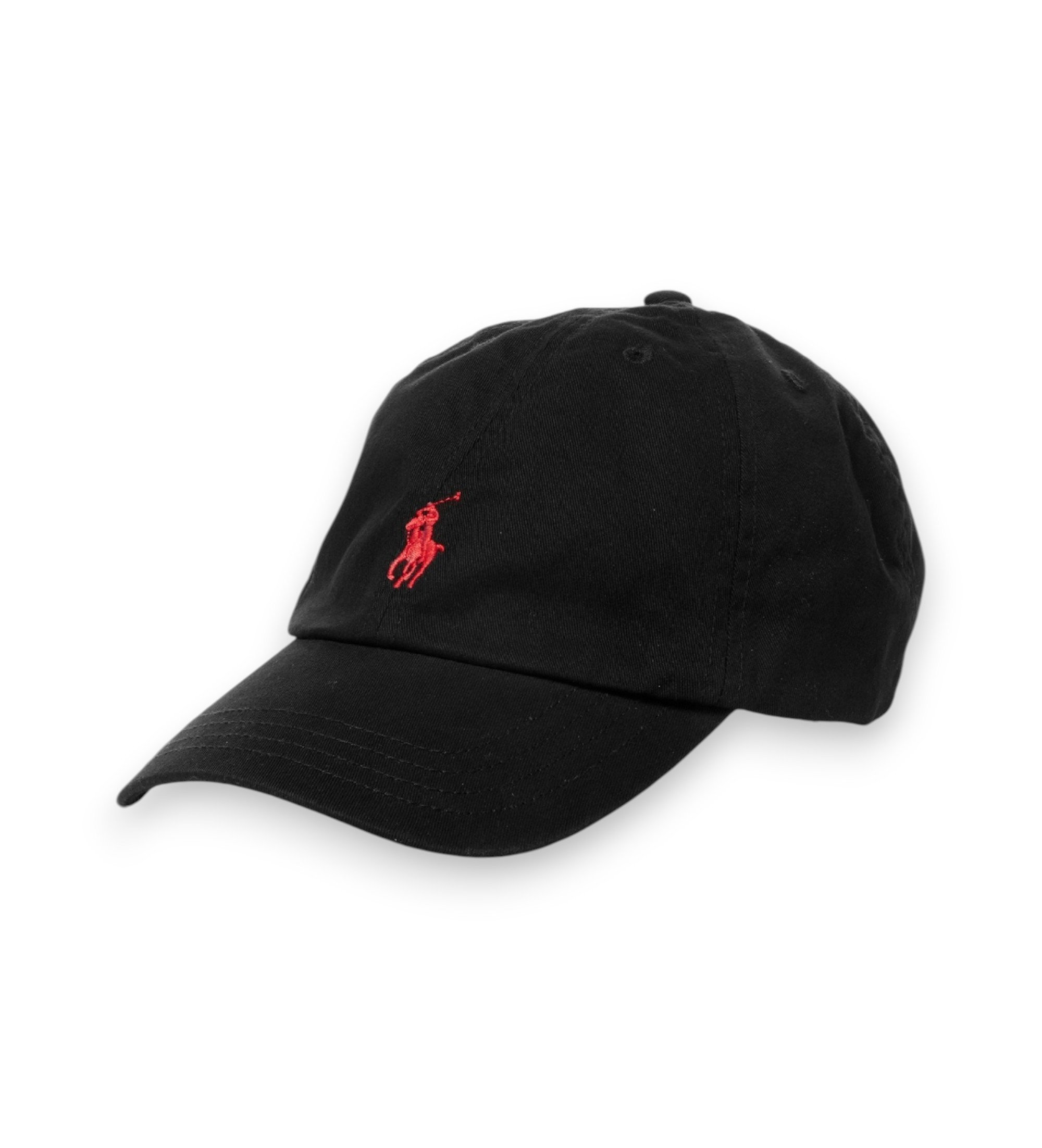Polo Ralph Lauren Unisex für Kinder. 323552489005 Schwarze Chino-Mütze aus Baumwolle (OSFA), Lässig, Kinderbekleidung