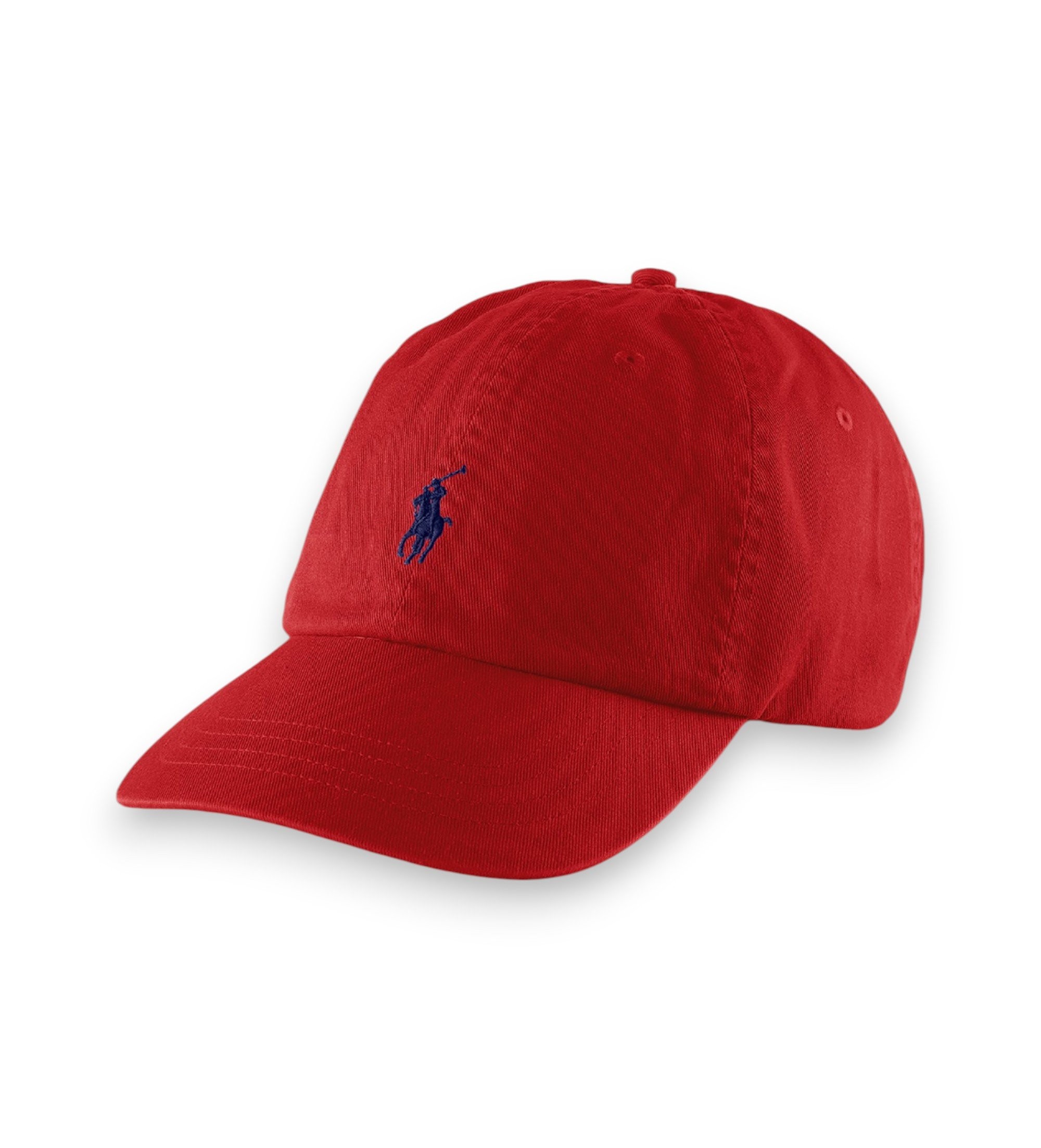Polo Ralph Lauren Unisex. 710548524002 Rote Chino-Mütze aus Baumwolle (OSFA), Lässig