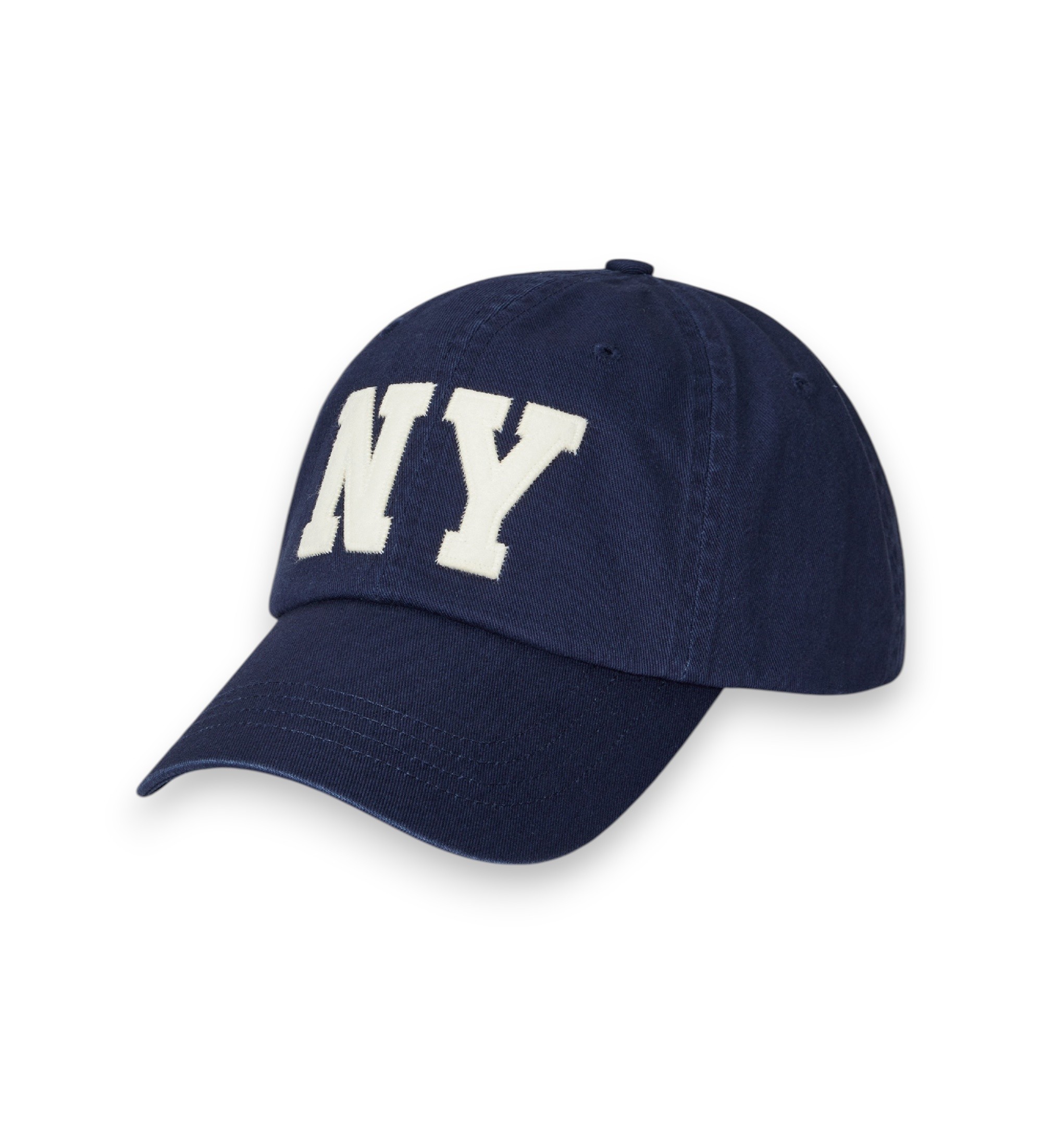Polo Ralph Lauren für Herren. 710972675001 Twill-Kappe mit NY-Marineblau-Patch (OSFA), Lässig, Baumwolle